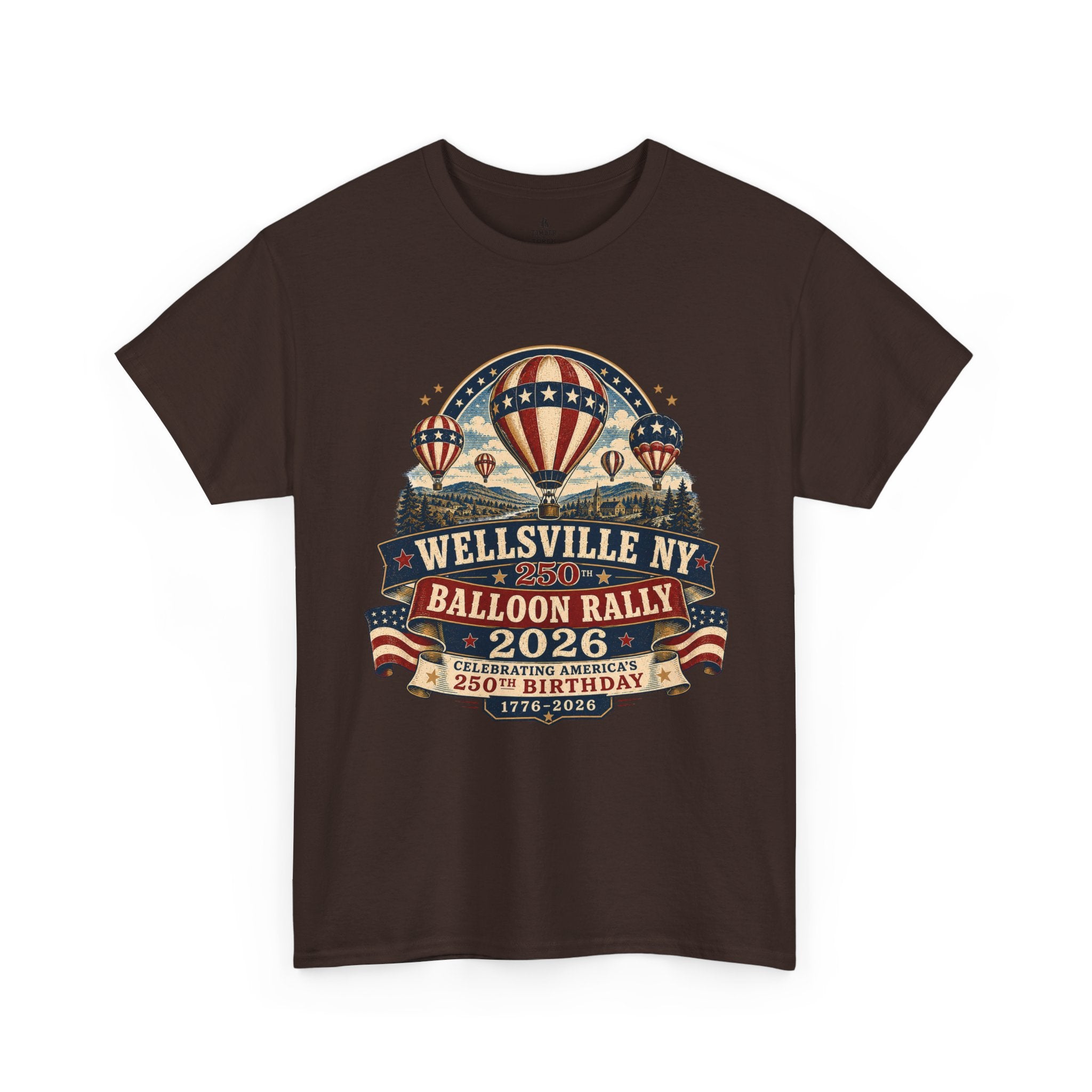 Balloon Rally T‑Shirt - Wellsville NY 2026 Hot Air Balloon Rally Vintage Festival Tee