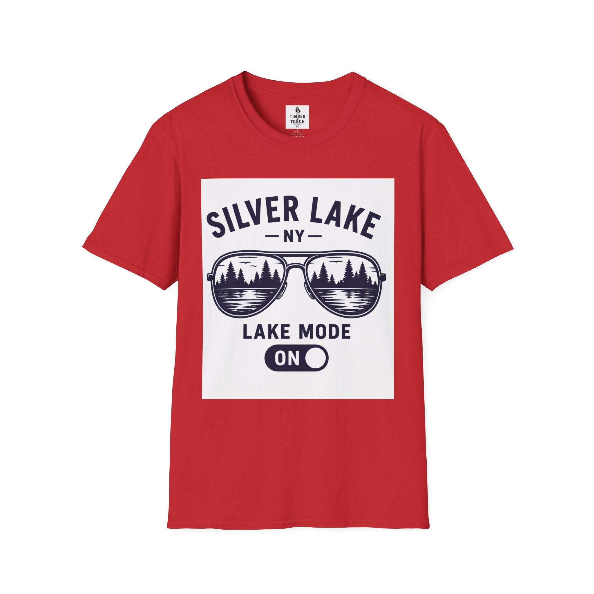 Lake Mode ON Silver Lake Softstyle T-Shirt