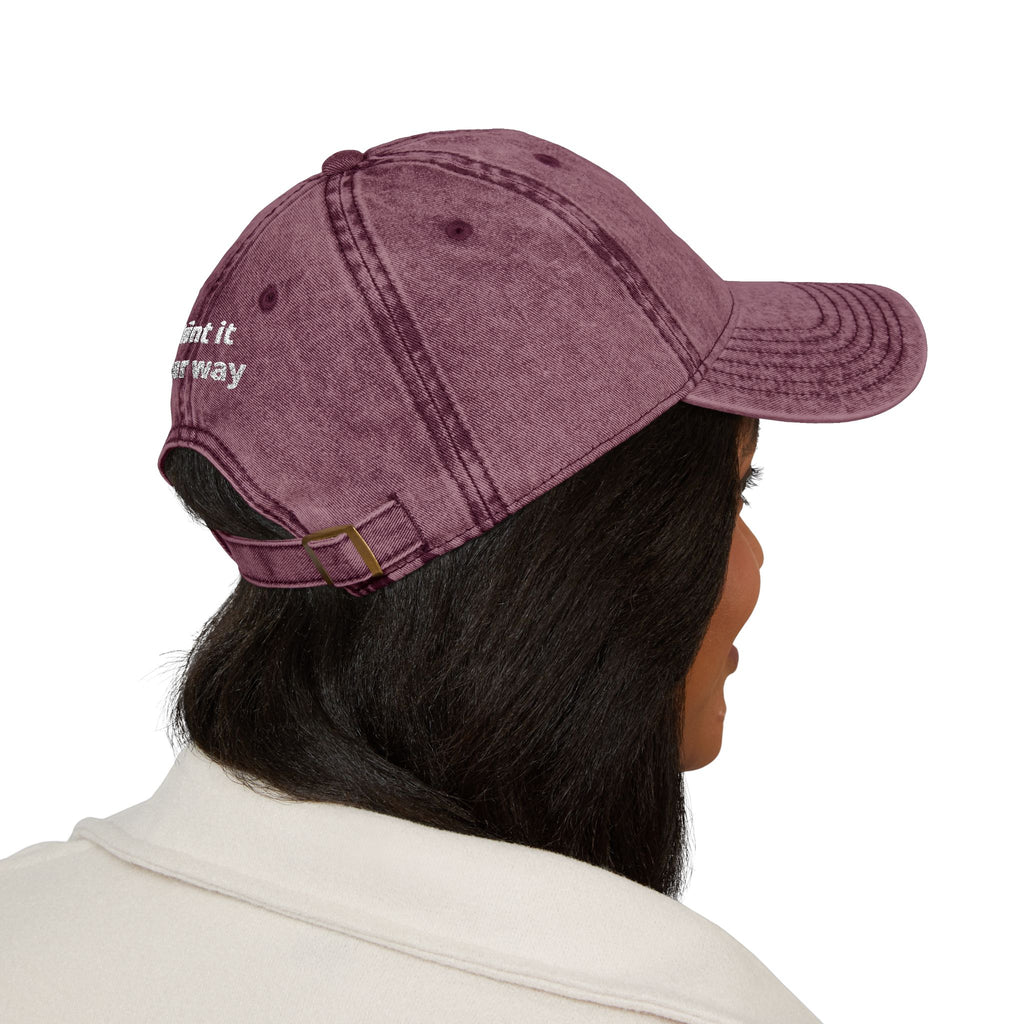 Vintage Embroidered Cap — "Old *uckers Club" Distressed Baseball Hat