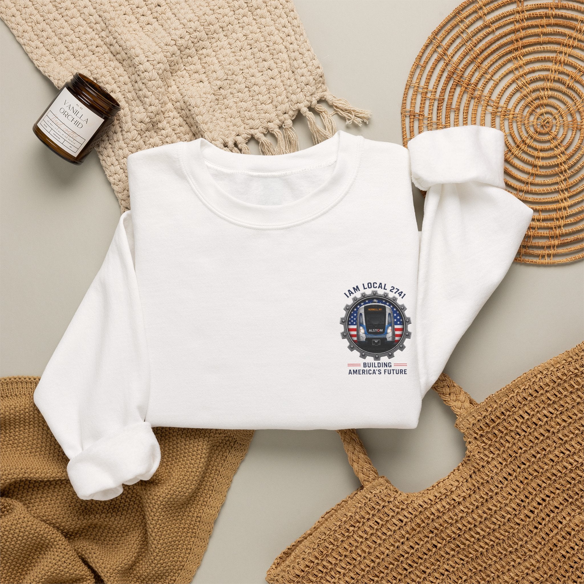 Union Pride Sweatshirt — "I Am Local 2741" 250 Years American Innovators Crewneck