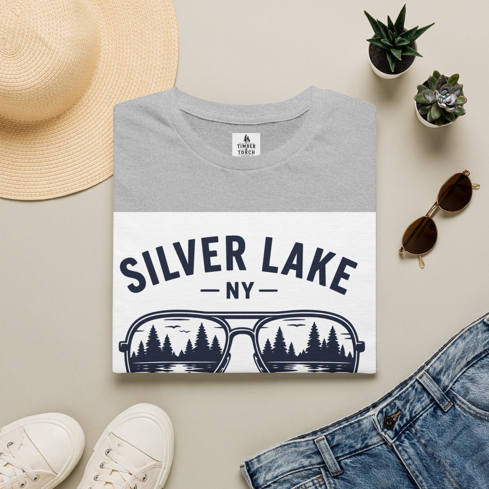 Lake Mode ON Silver Lake Softstyle T-Shirt