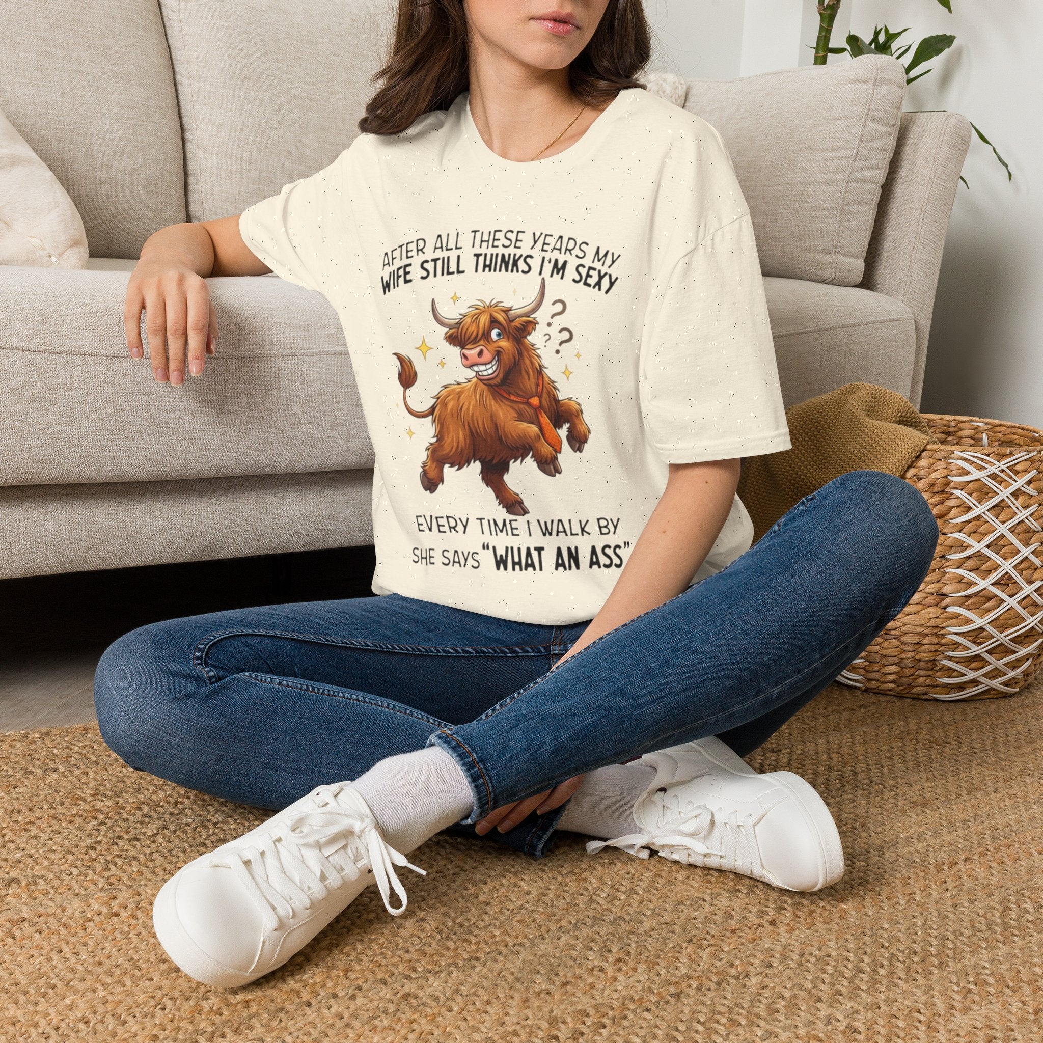 Funny Bull T-Shirt — “After All These Years My Wife Still Thinks I’m Sexy” Funny Couples Gift