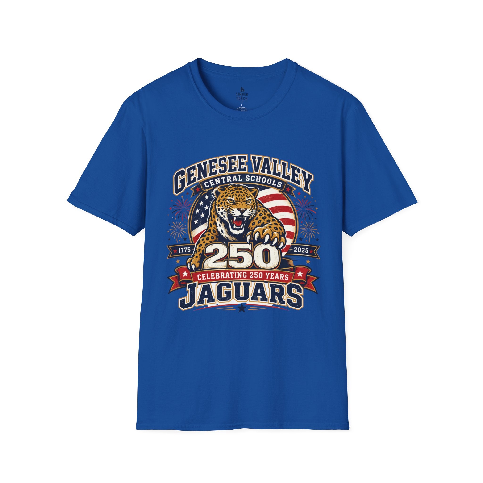 Genesee Valley Jaguars 250th Anniversary T-Shirt