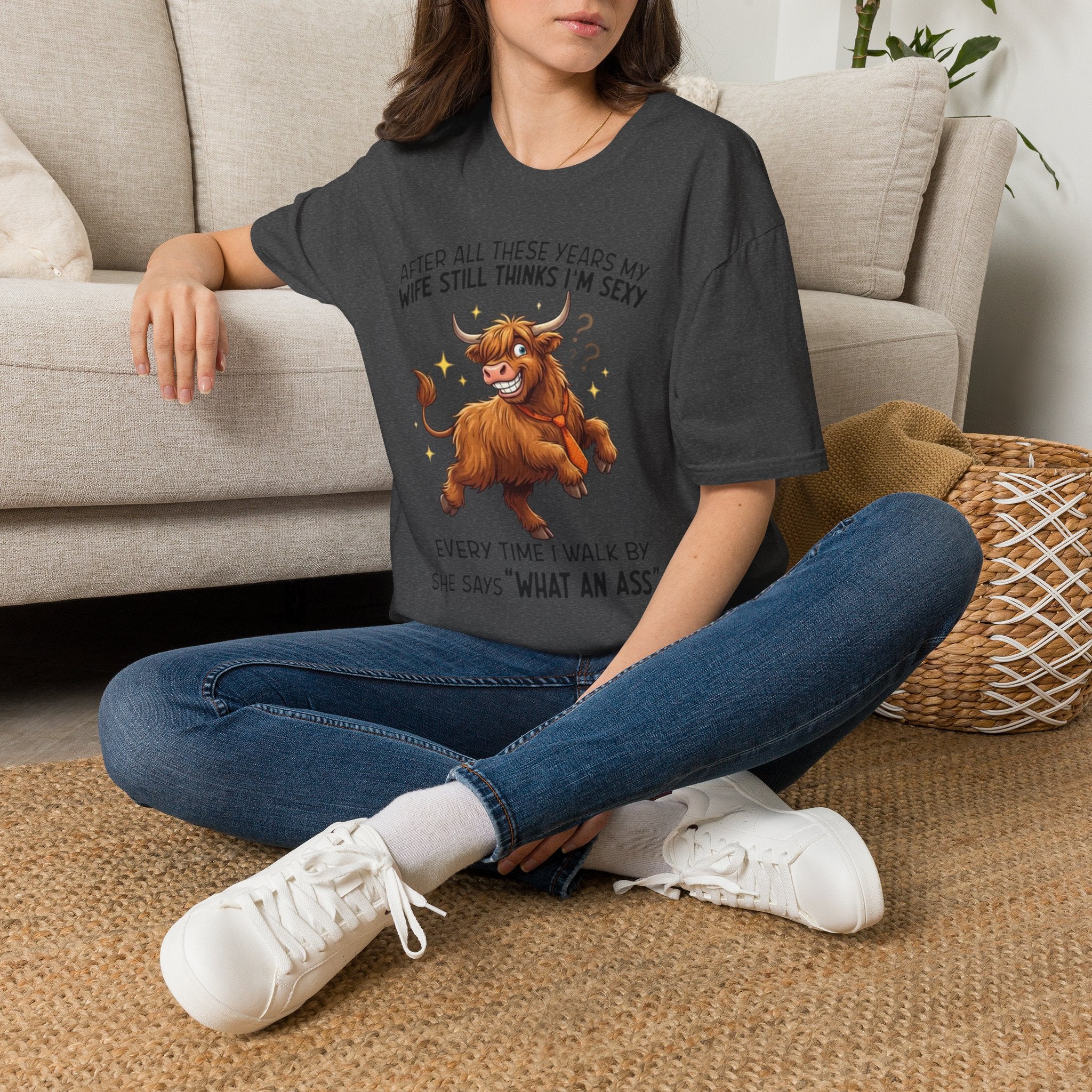 Funny Bull T-Shirt — “After All These Years My Wife Still Thinks I’m Sexy” Funny Couples Gift