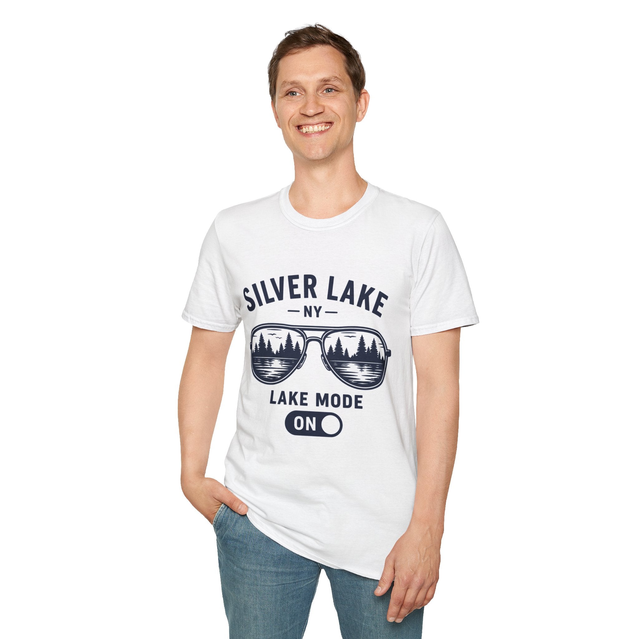 Lake Mode ON Silver Lake Softstyle T-Shirt