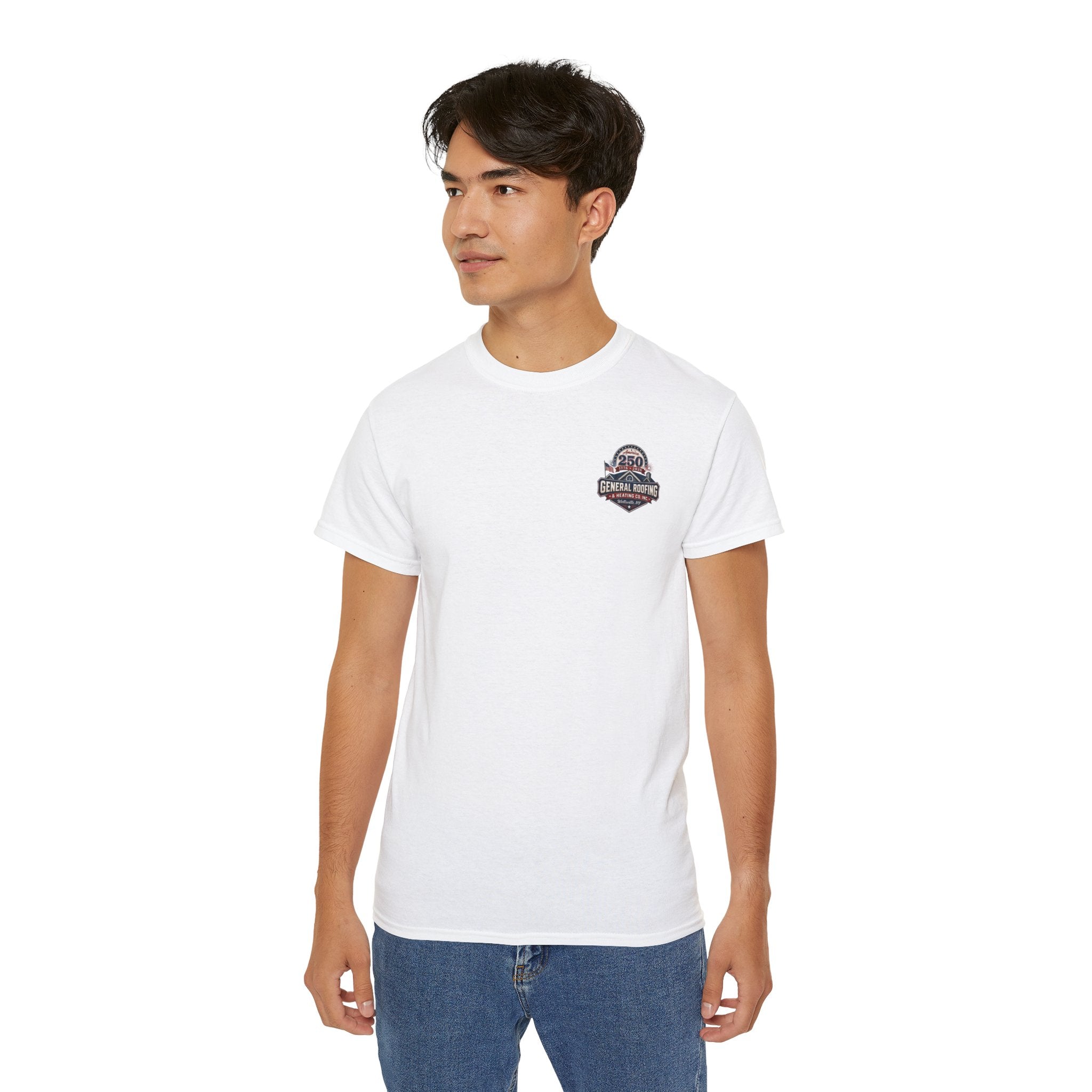 "General Roofing" Patriotic Logo T‑Shirt