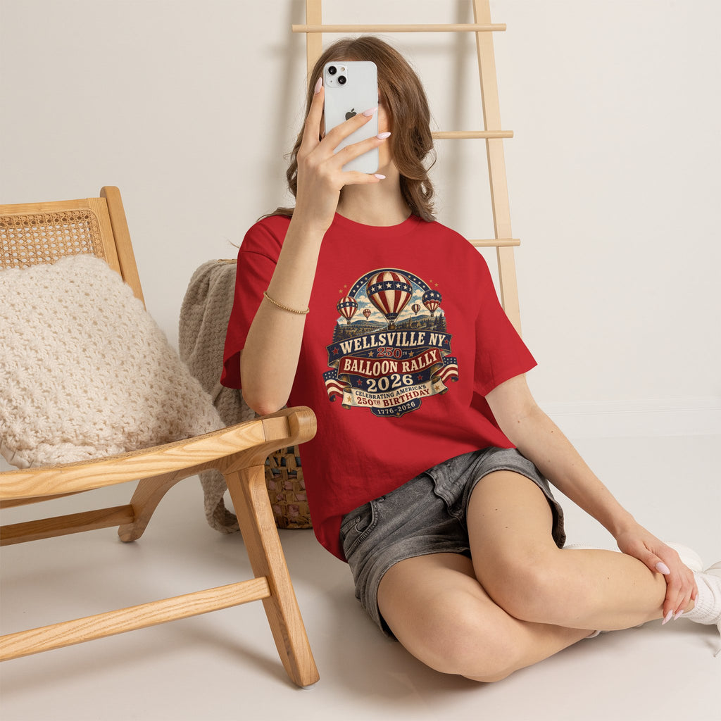 Balloon Rally T‑Shirt - Wellsville NY 2026 Hot Air Balloon Rally Vintage Festival Tee