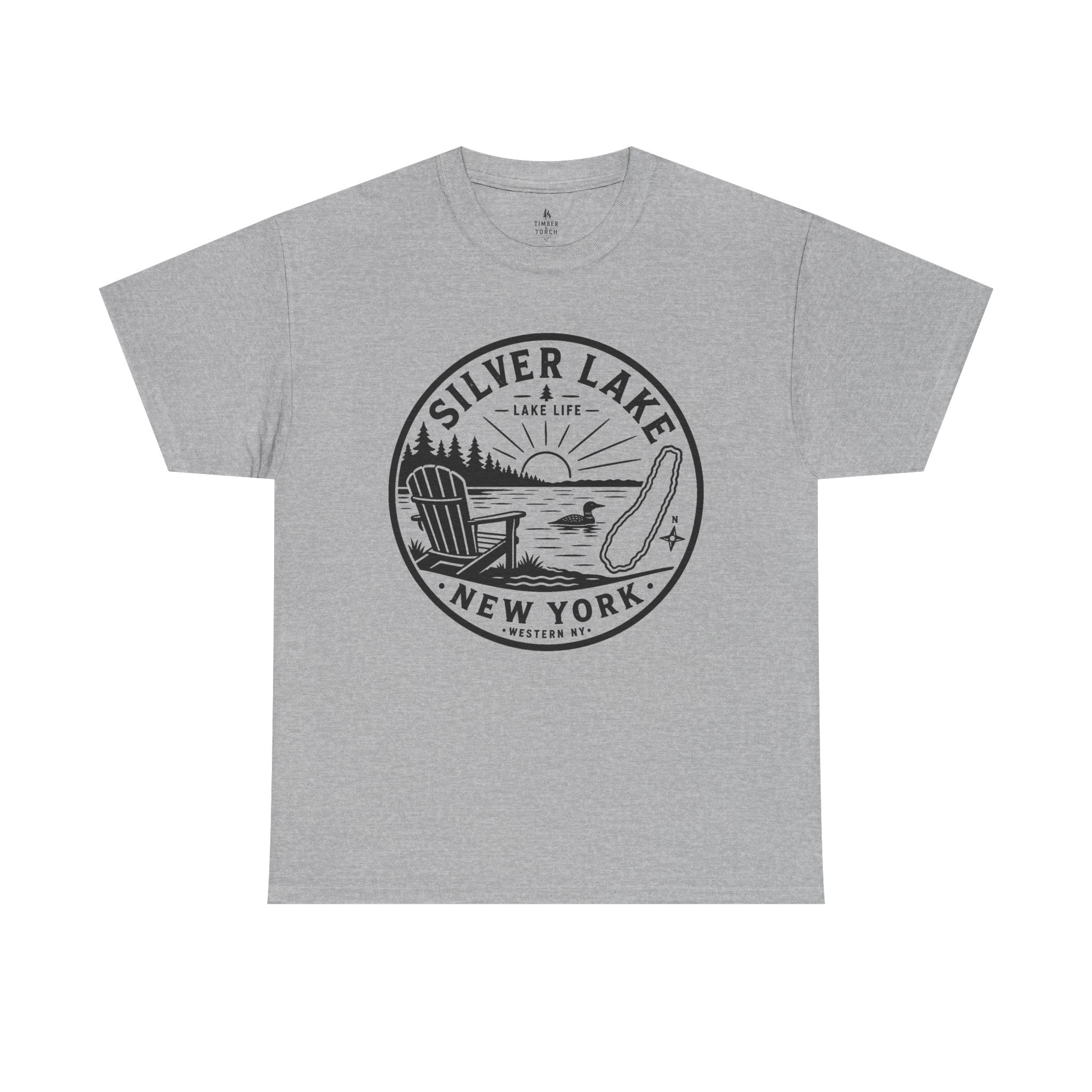 Silver Lake New York Lake Life T-Shirt