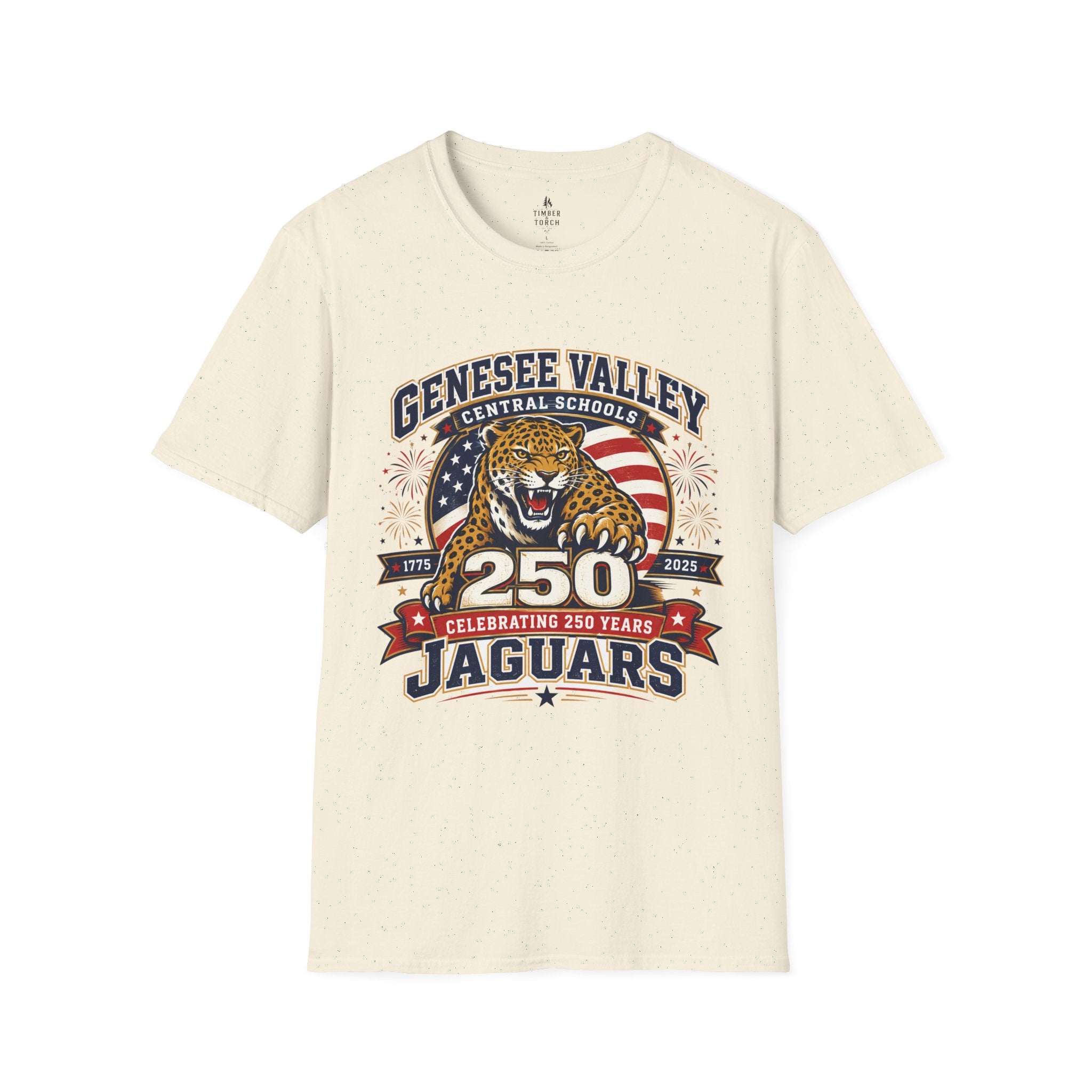 Genesee Valley Jaguars 250th Anniversary T-Shirt