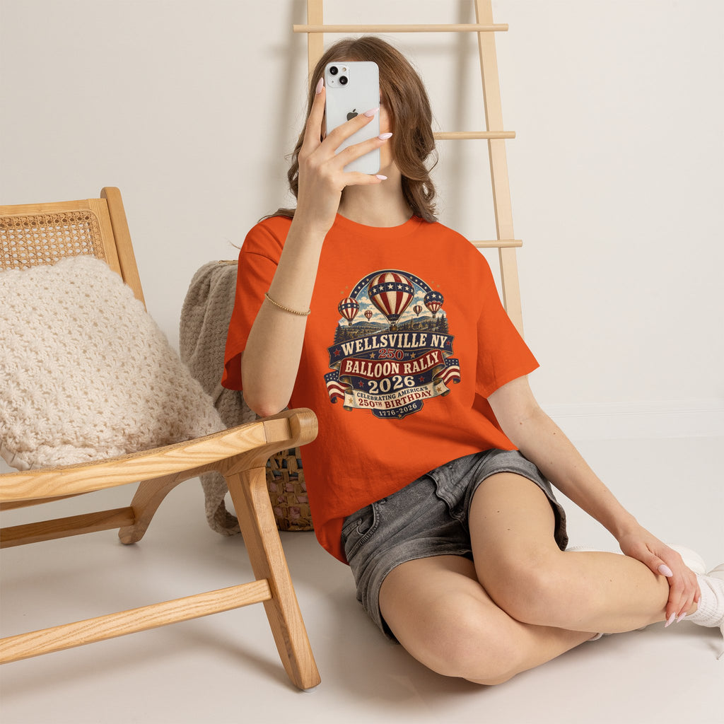 Balloon Rally T‑Shirt - Wellsville NY 2026 Hot Air Balloon Rally Vintage Festival Tee