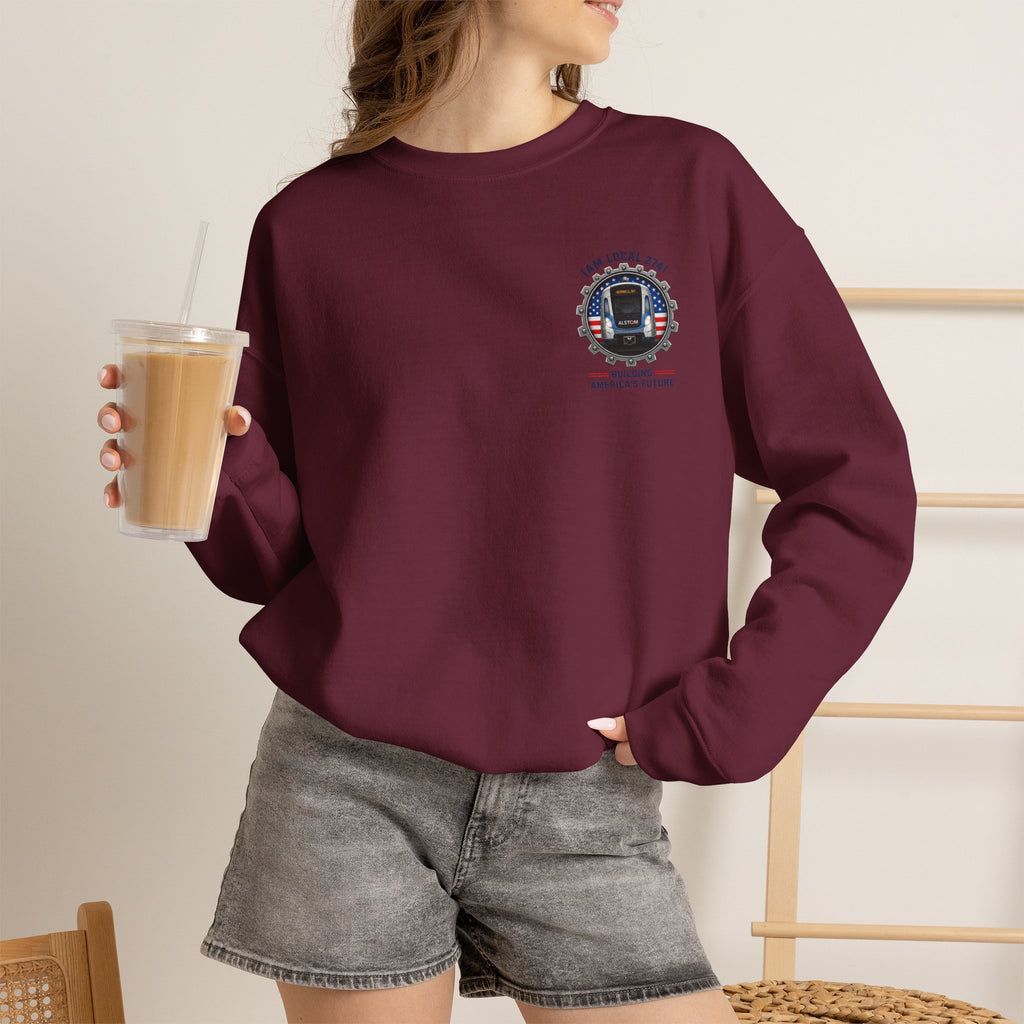 Union Pride Sweatshirt — "I Am Local 2741" 250 Years American Innovators Crewneck