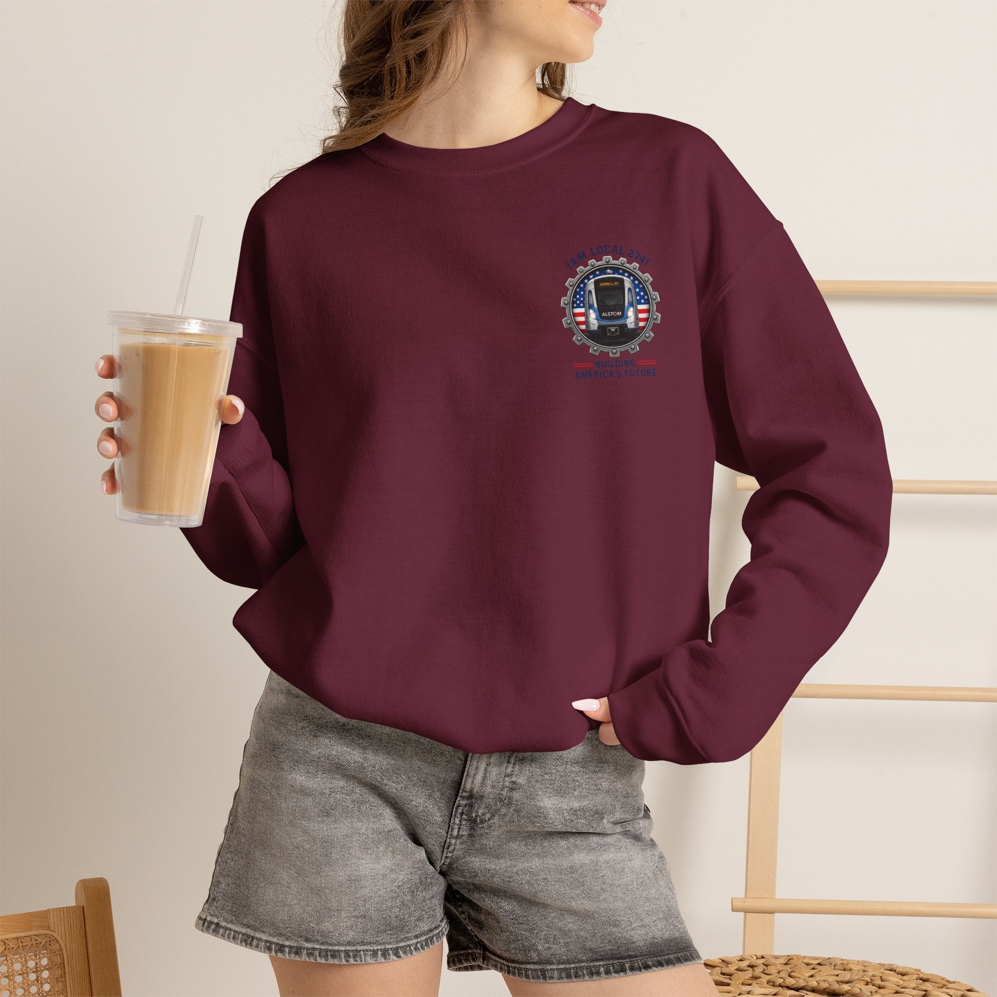 Union Pride Sweatshirt — "I Am Local 2741" 250 Years American Innovators Crewneck
