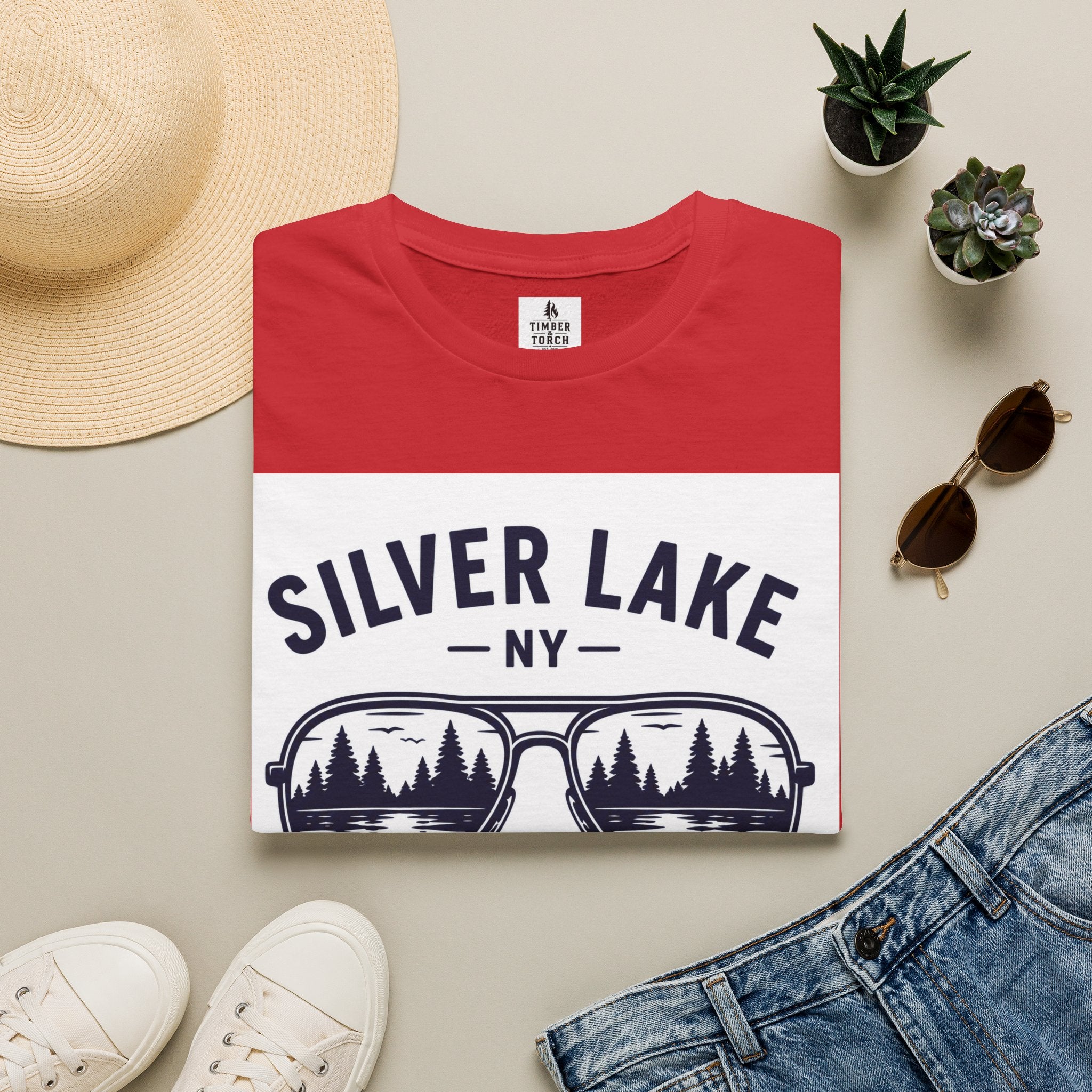 Lake Mode ON Silver Lake Softstyle T-Shirt