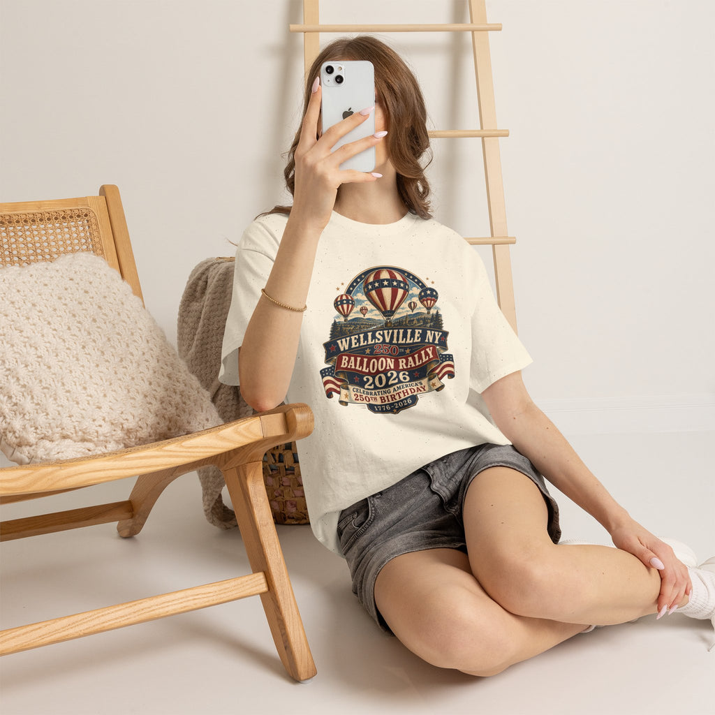 Balloon Rally T‑Shirt - Wellsville NY 2026 Hot Air Balloon Rally Vintage Festival Tee