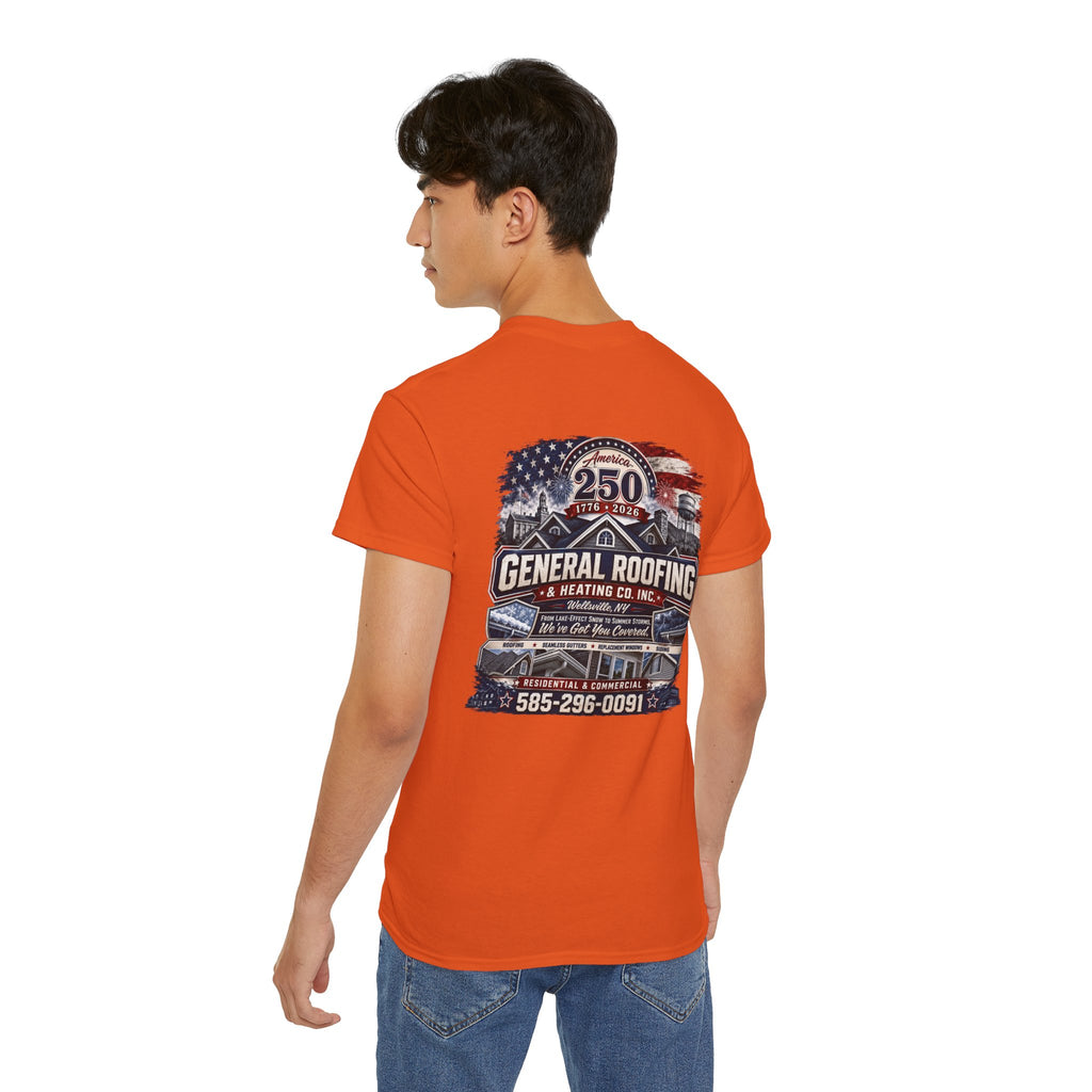 "General Roofing" Patriotic Logo T‑Shirt