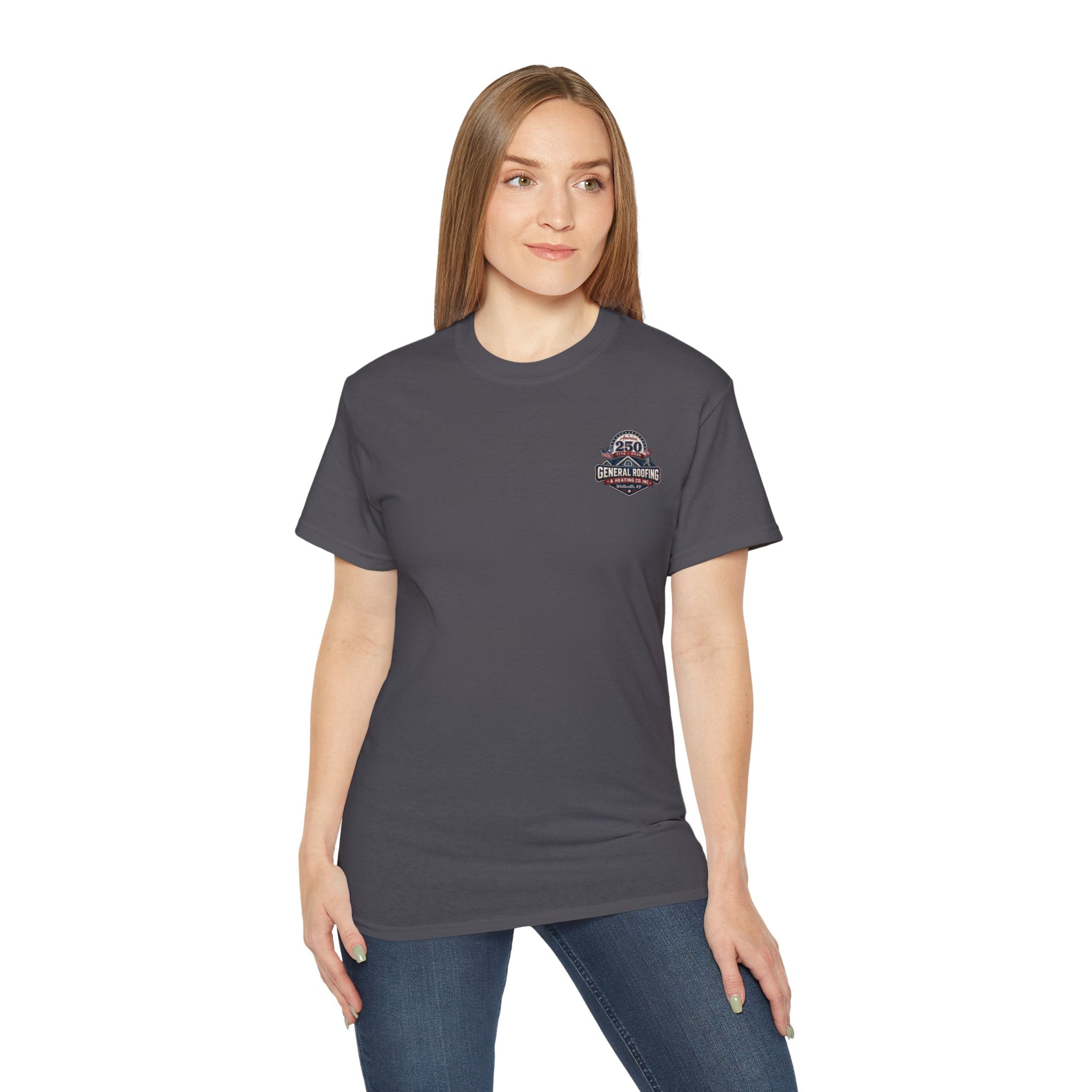"General Roofing" Patriotic Logo T‑Shirt