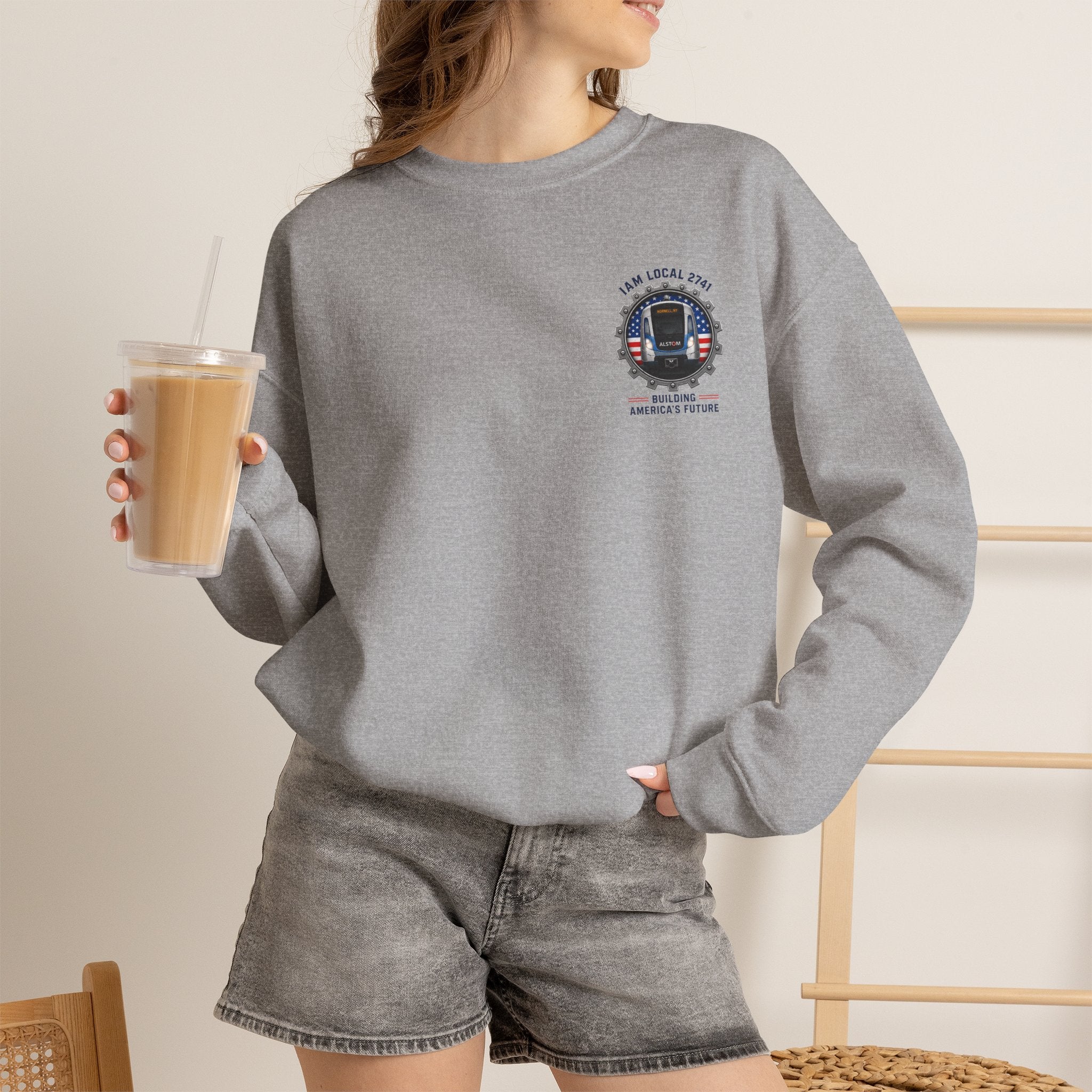 Union Pride Sweatshirt — "I Am Local 2741" 250 Years American Innovators Crewneck