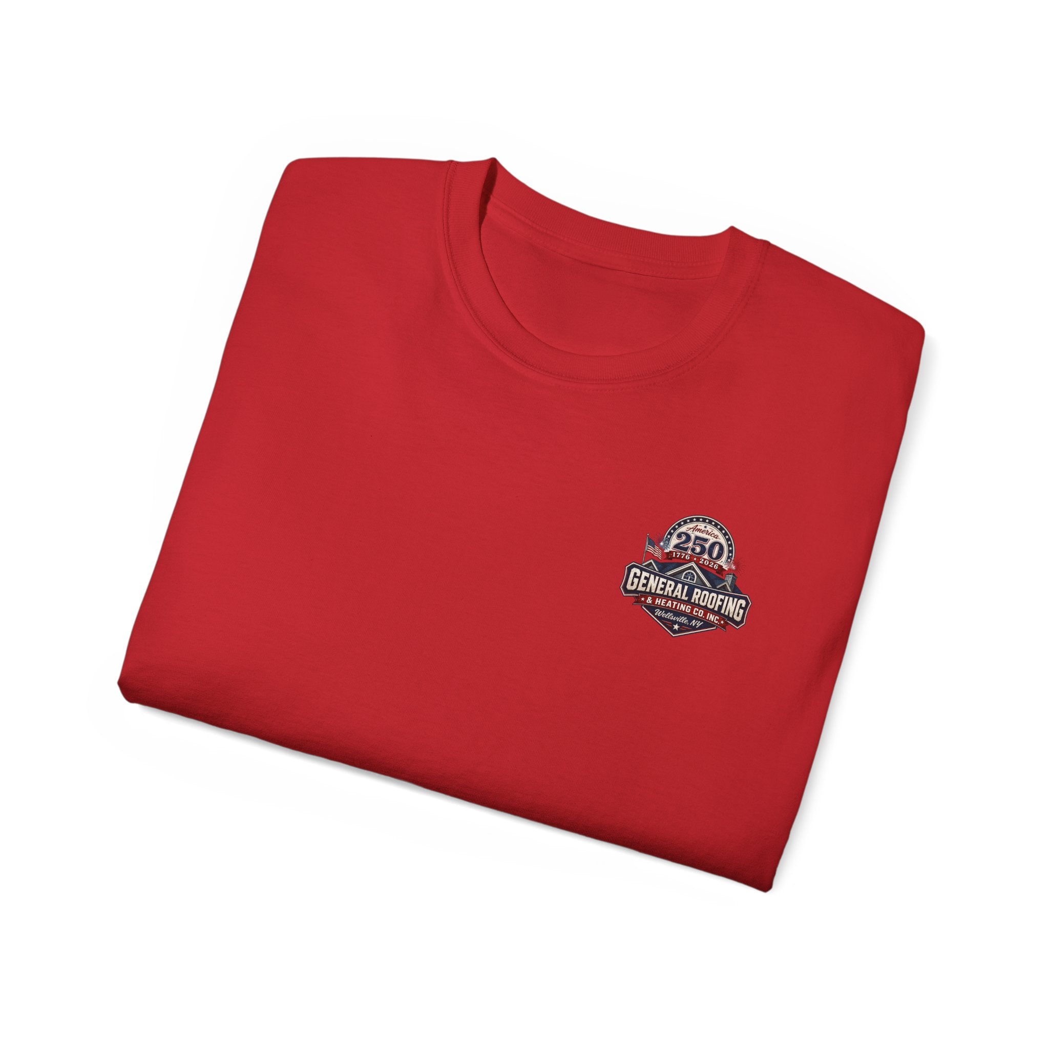 "General Roofing" Patriotic Logo T‑Shirt