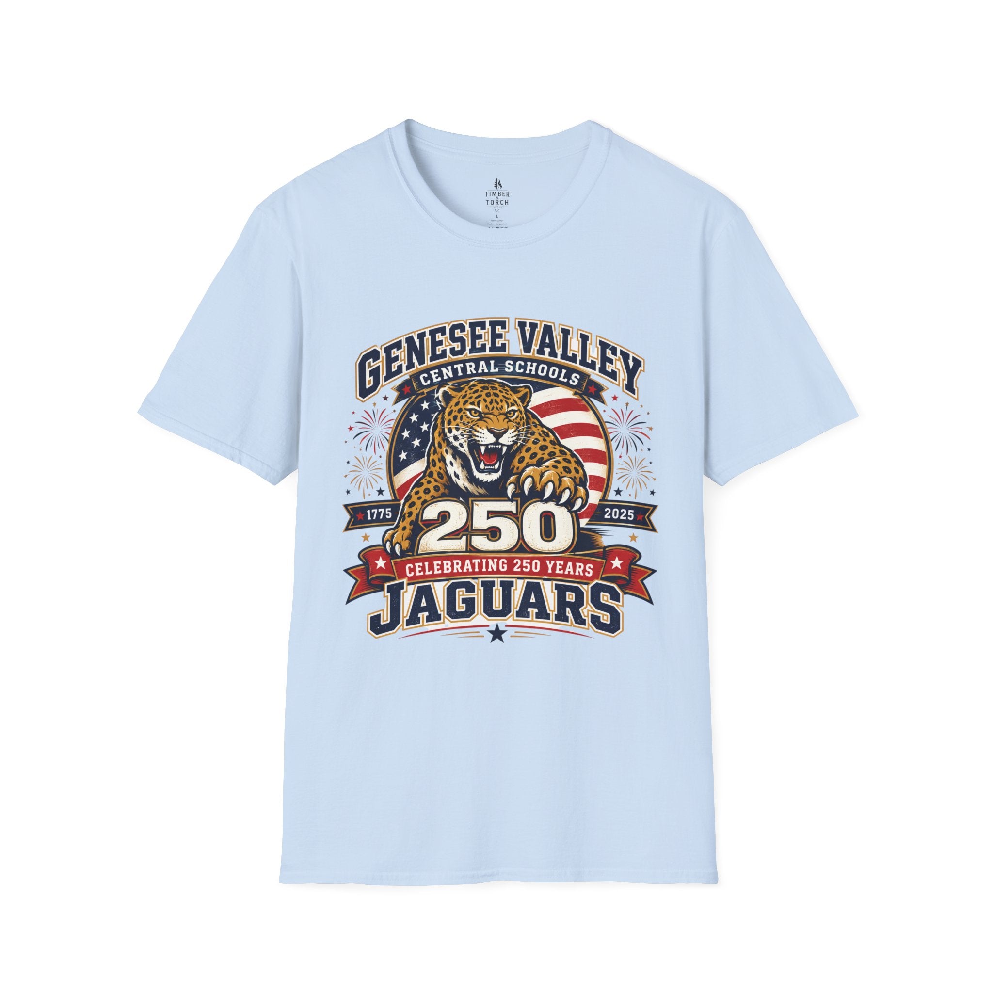 Genesee Valley Jaguars 250th Anniversary T-Shirt