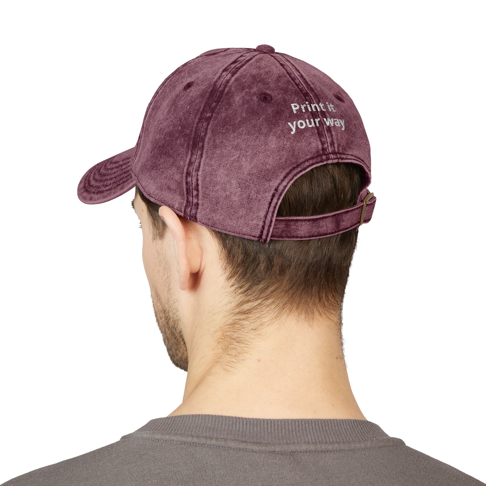 Vintage Embroidered Cap — "Old *uckers Club" Distressed Baseball Hat