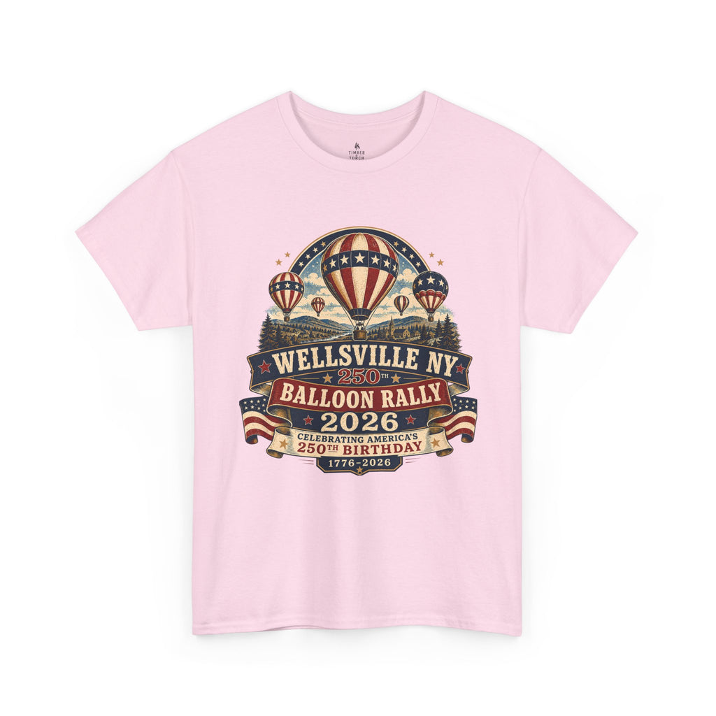 Balloon Rally T‑Shirt - Wellsville NY 2026 Hot Air Balloon Rally Vintage Festival Tee