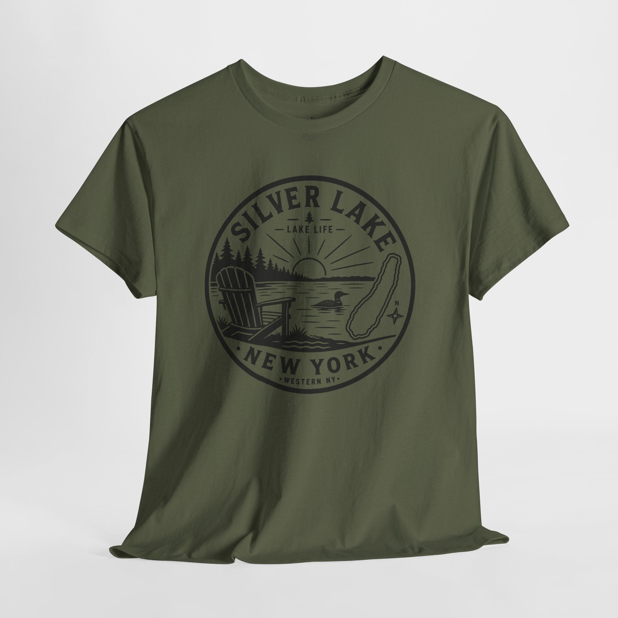 Silver Lake New York Lake Life T-Shirt