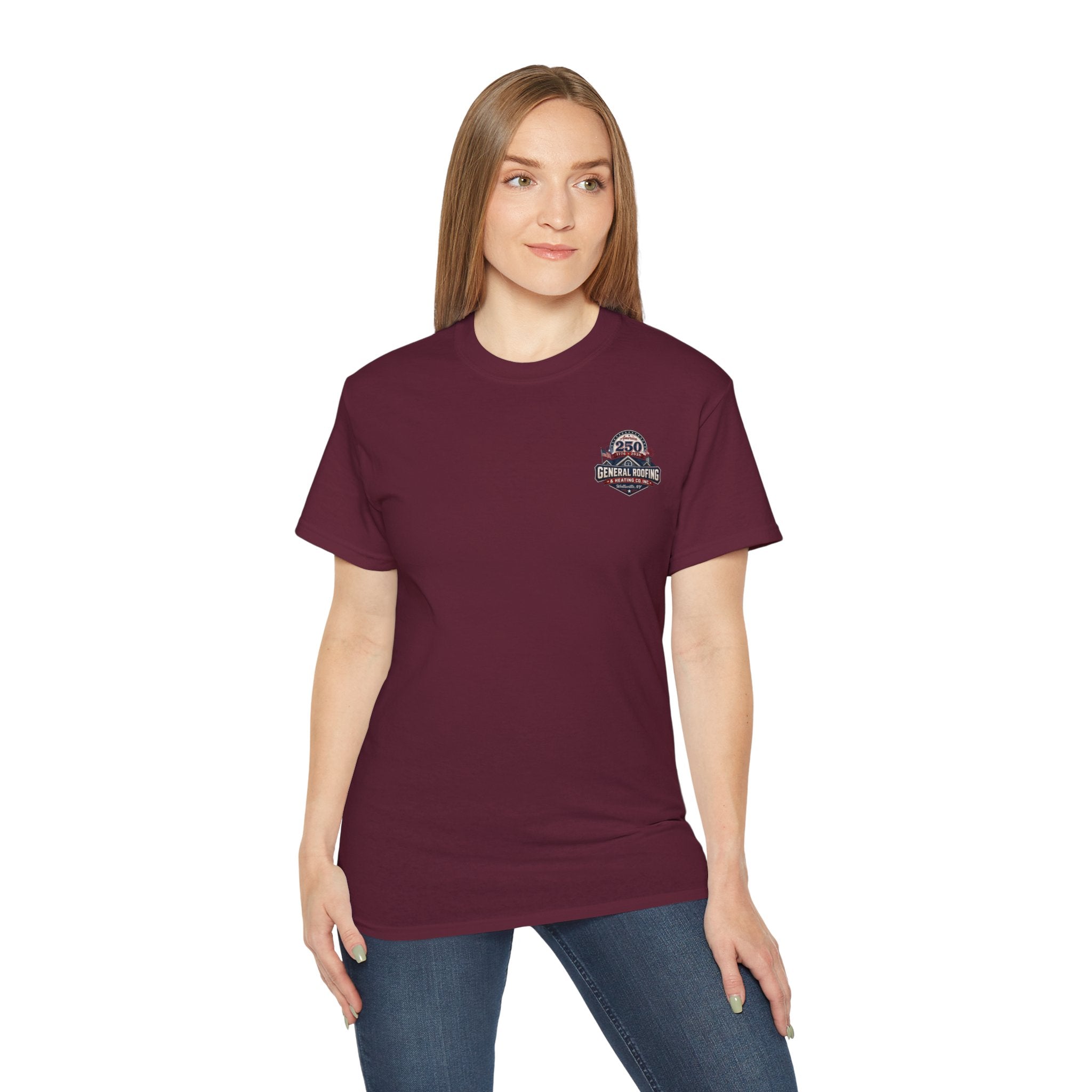 "General Roofing" Patriotic Logo T‑Shirt