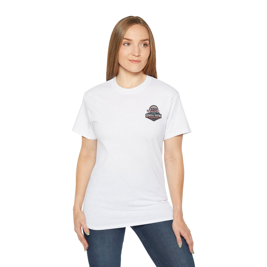 "General Roofing" Patriotic Logo T‑Shirt