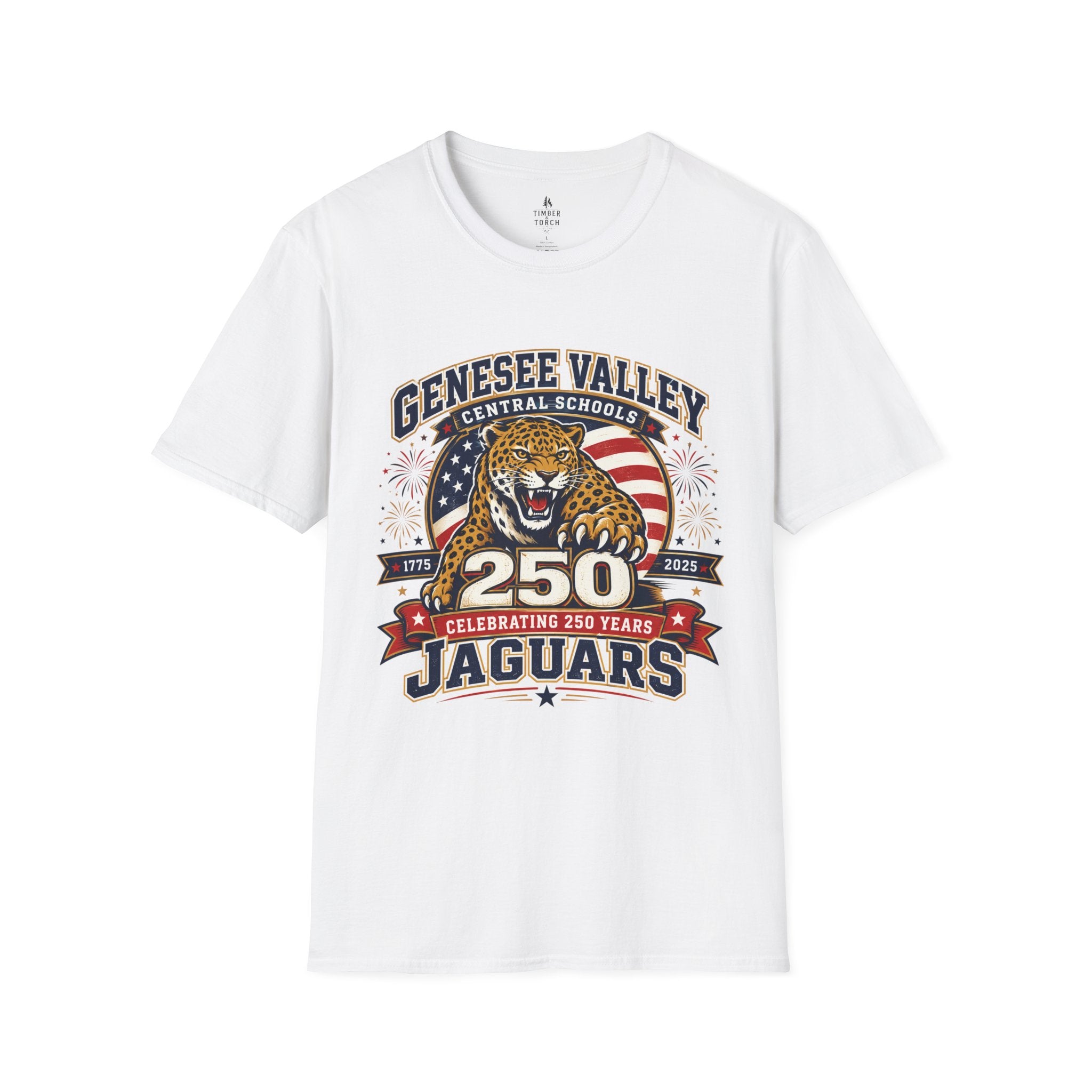Genesee Valley Jaguars 250th Anniversary T-Shirt