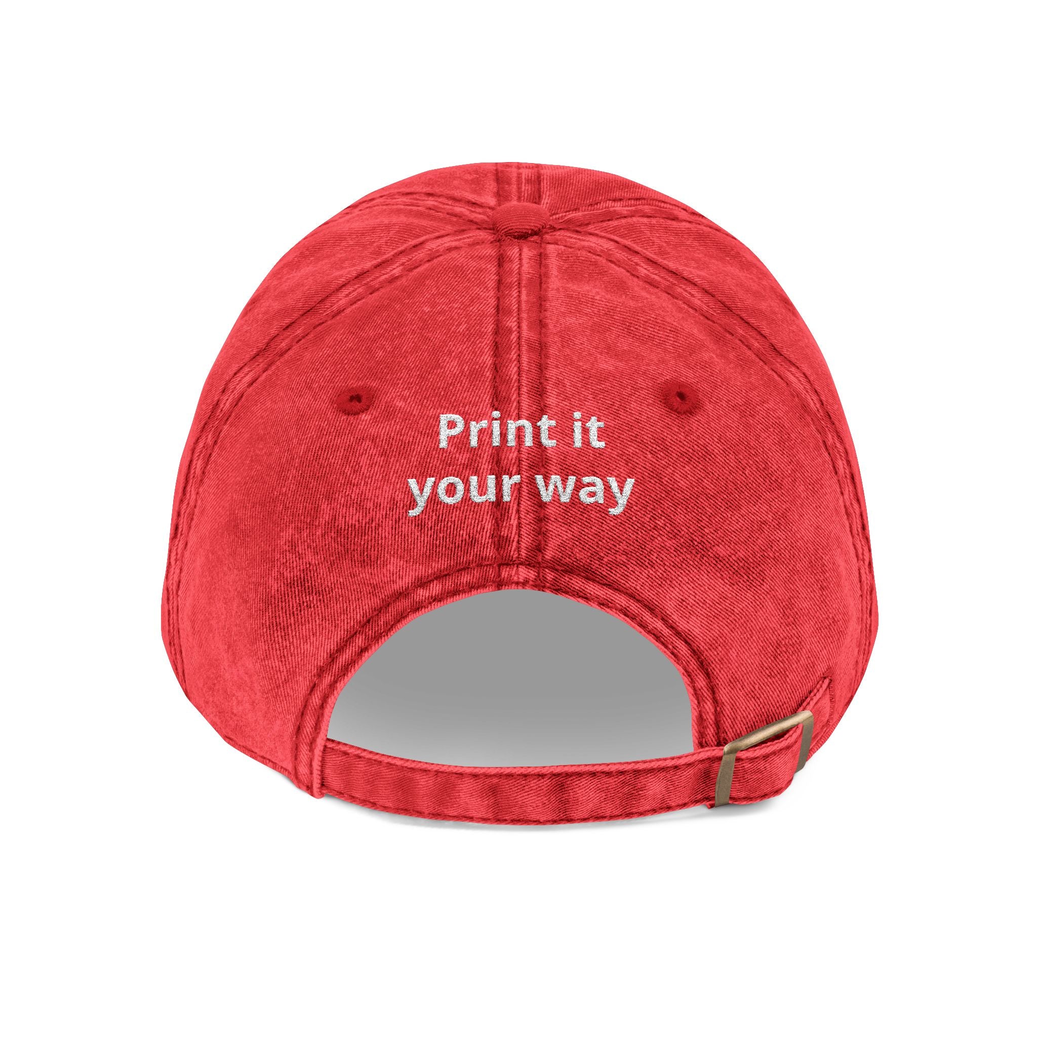 Vintage Embroidered Cap — "Old *uckers Club" Distressed Baseball Hat