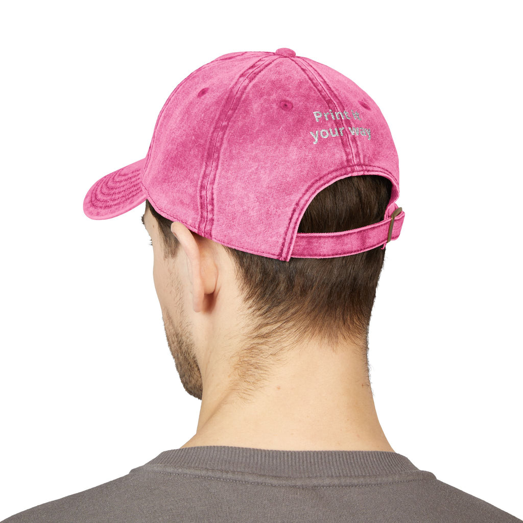 Vintage Embroidered Cap — "Old *uckers Club" Distressed Baseball Hat