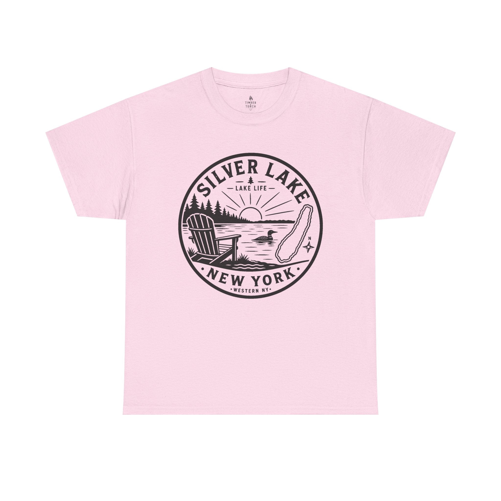 Silver Lake New York Lake Life T-Shirt