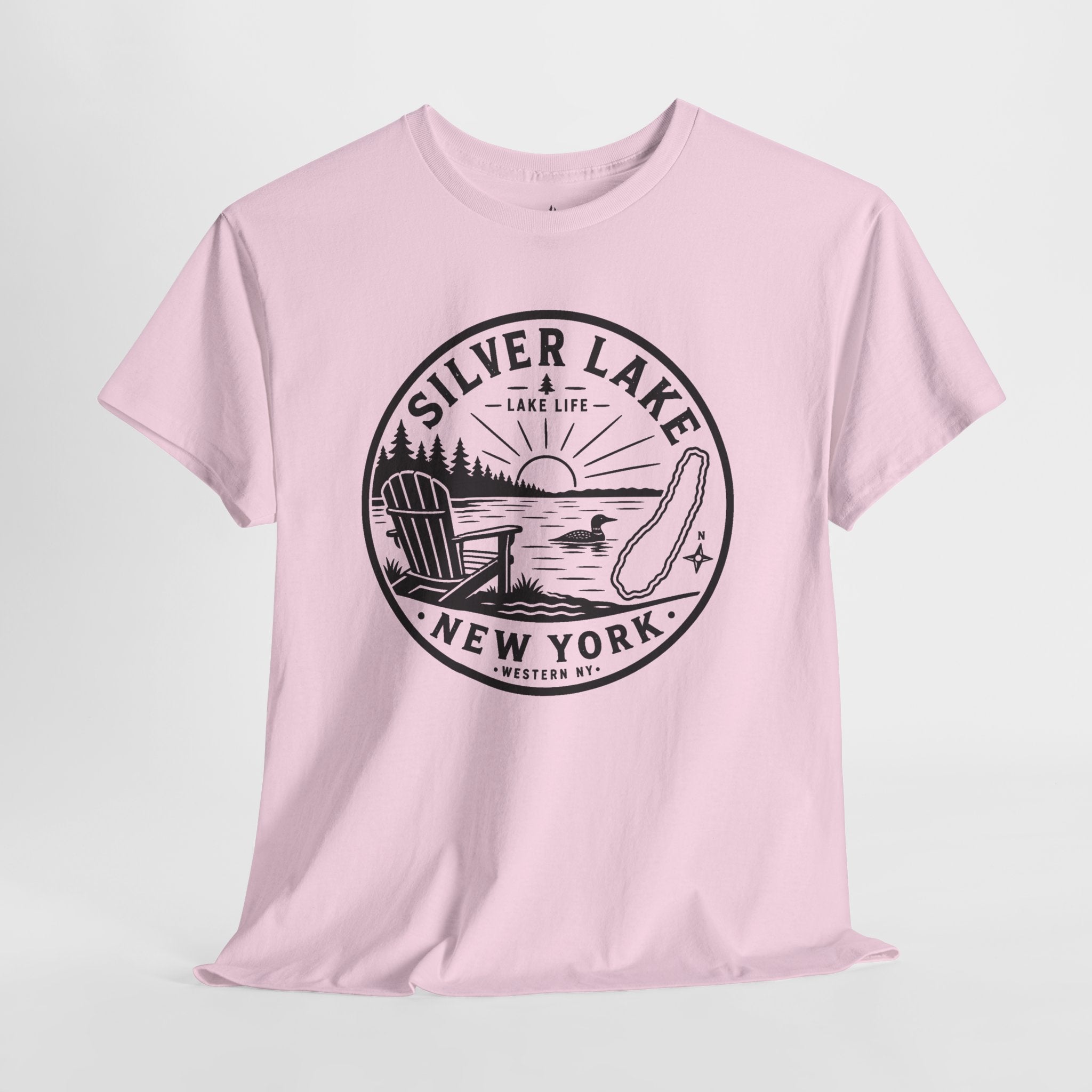 Silver Lake New York Lake Life T-Shirt