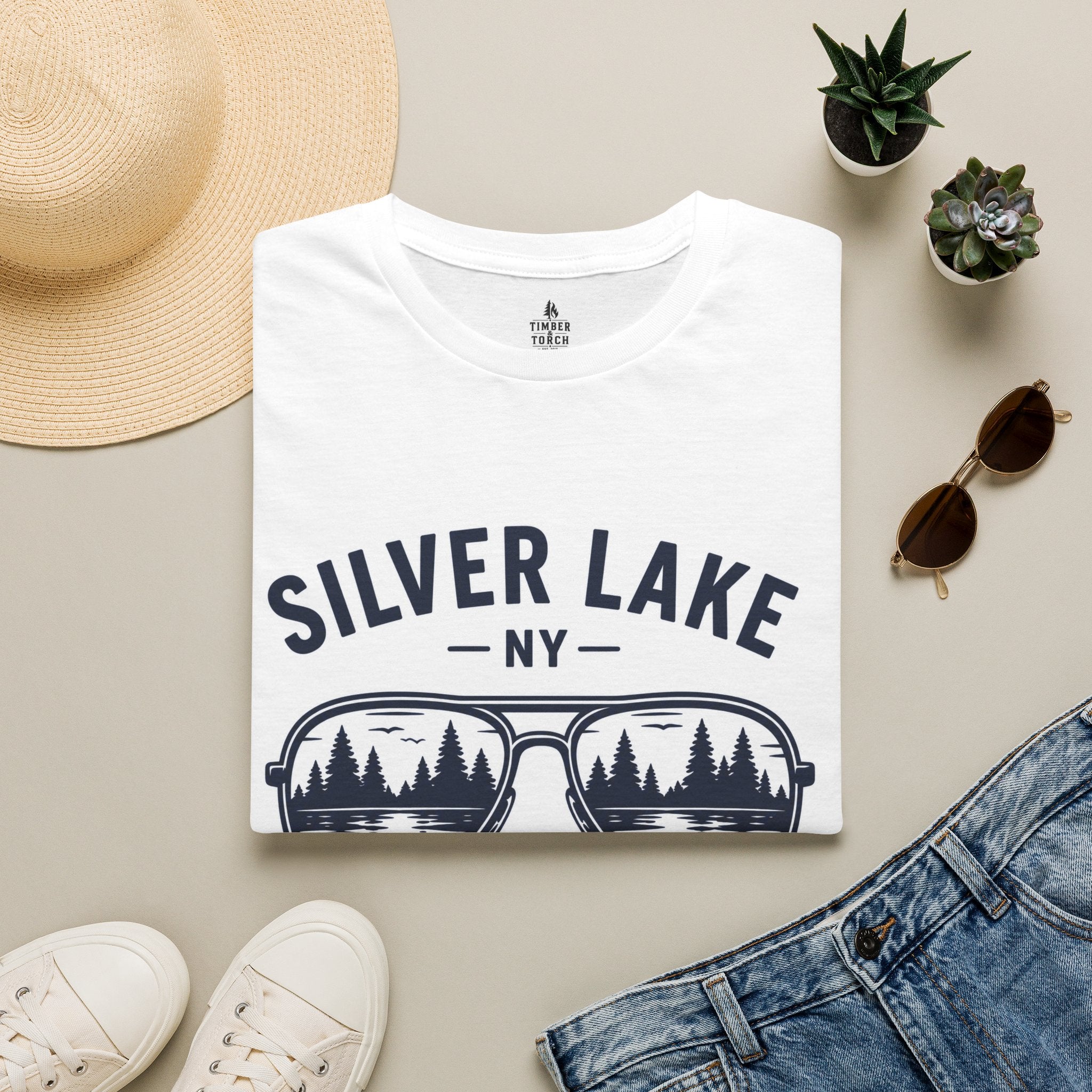 Lake Mode ON Silver Lake Softstyle T-Shirt