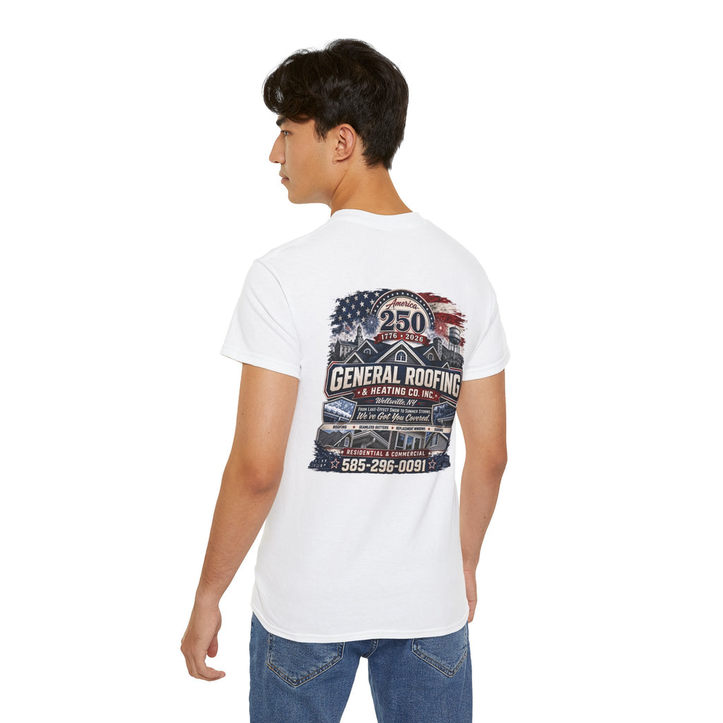"General Roofing" Patriotic Logo T‑Shirt