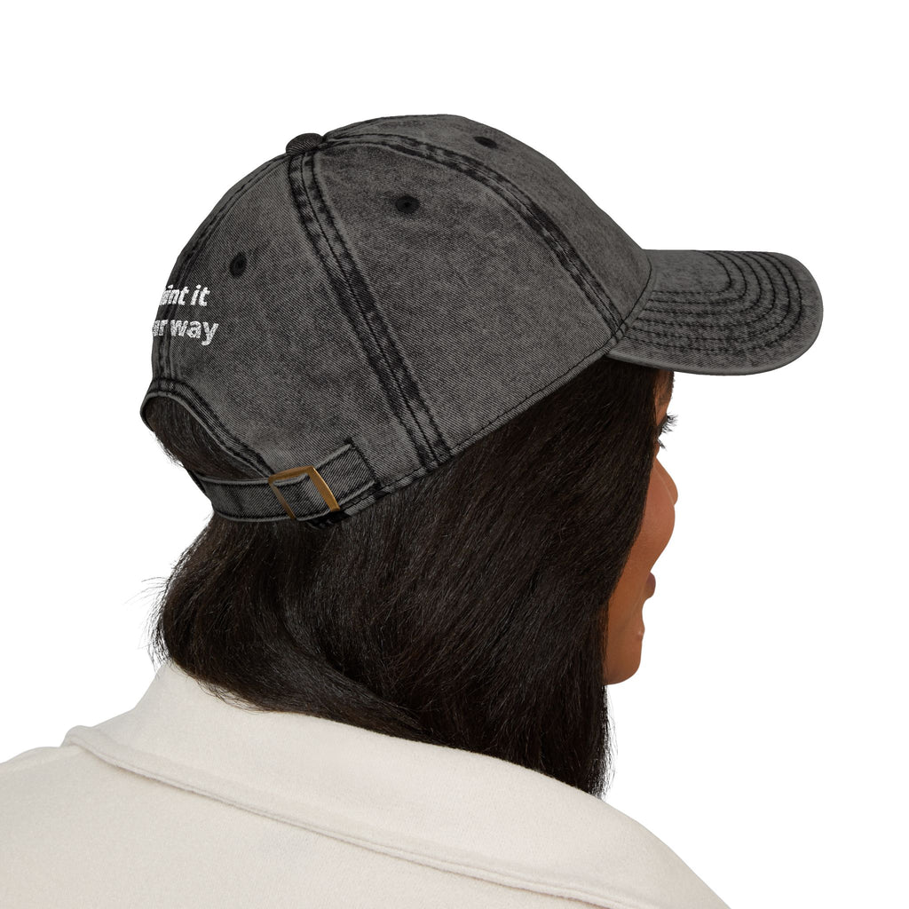 Vintage Embroidered Cap — "Old *uckers Club" Distressed Baseball Hat