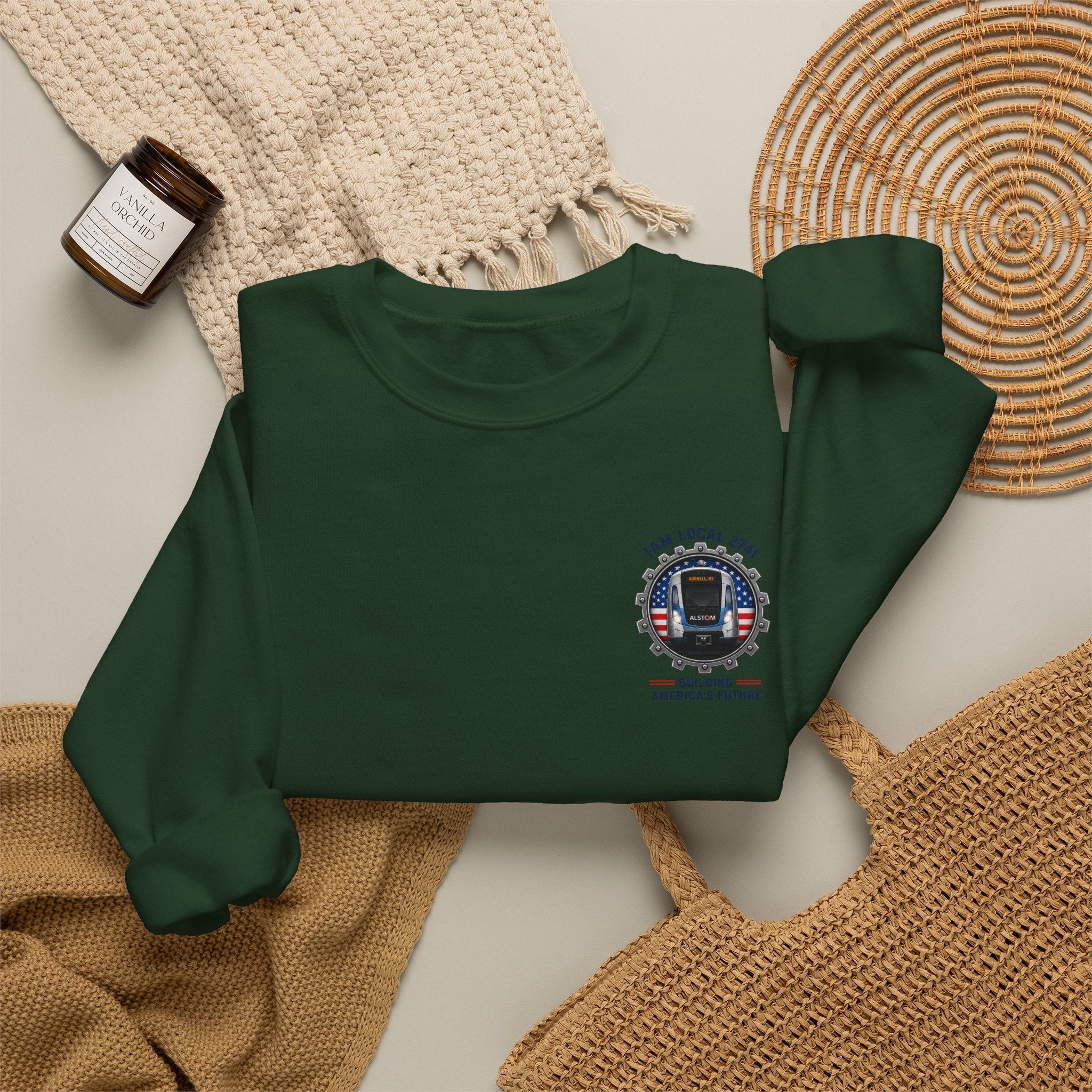 Union Pride Sweatshirt — "I Am Local 2741" 250 Years American Innovators Crewneck