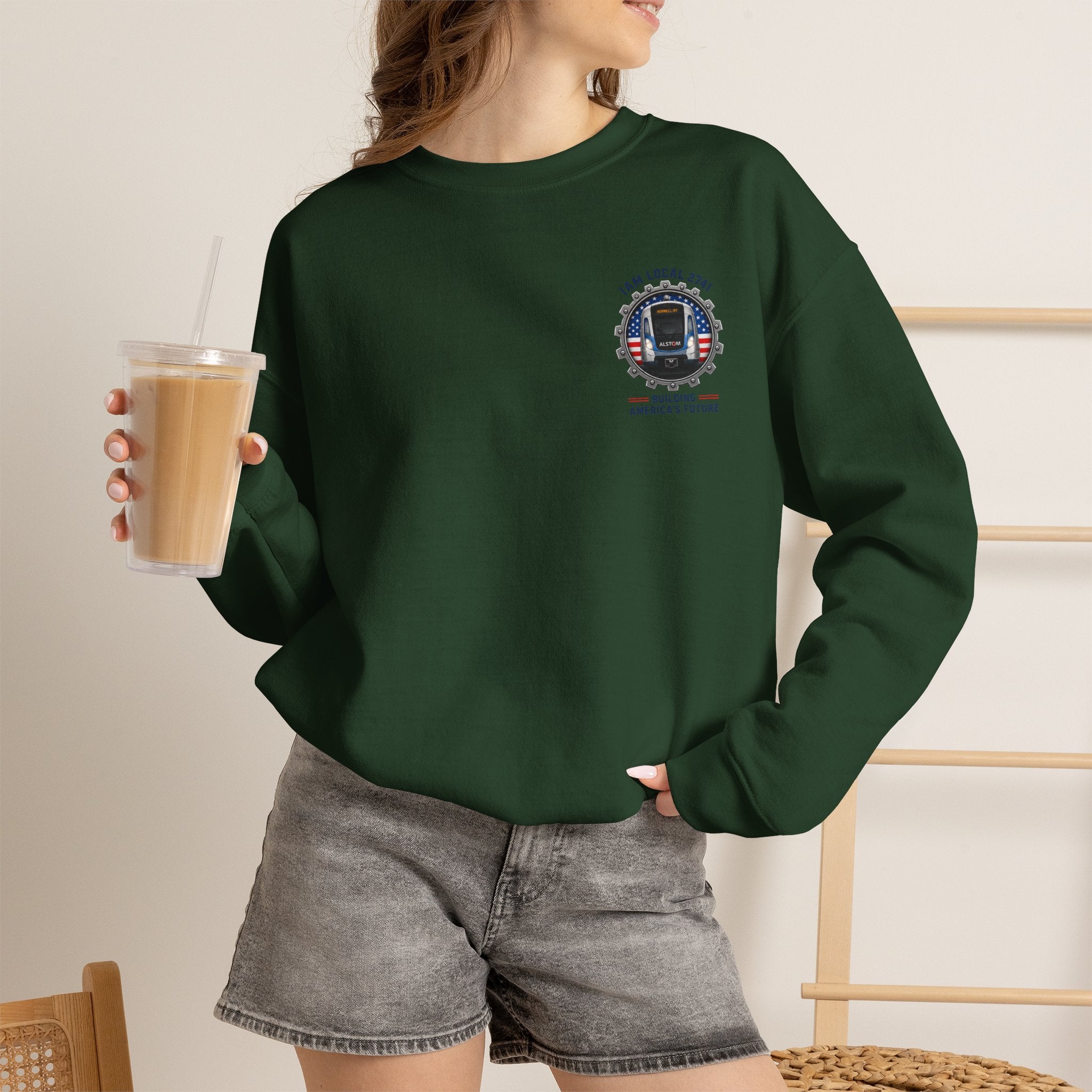 Union Pride Sweatshirt — "I Am Local 2741" 250 Years American Innovators Crewneck