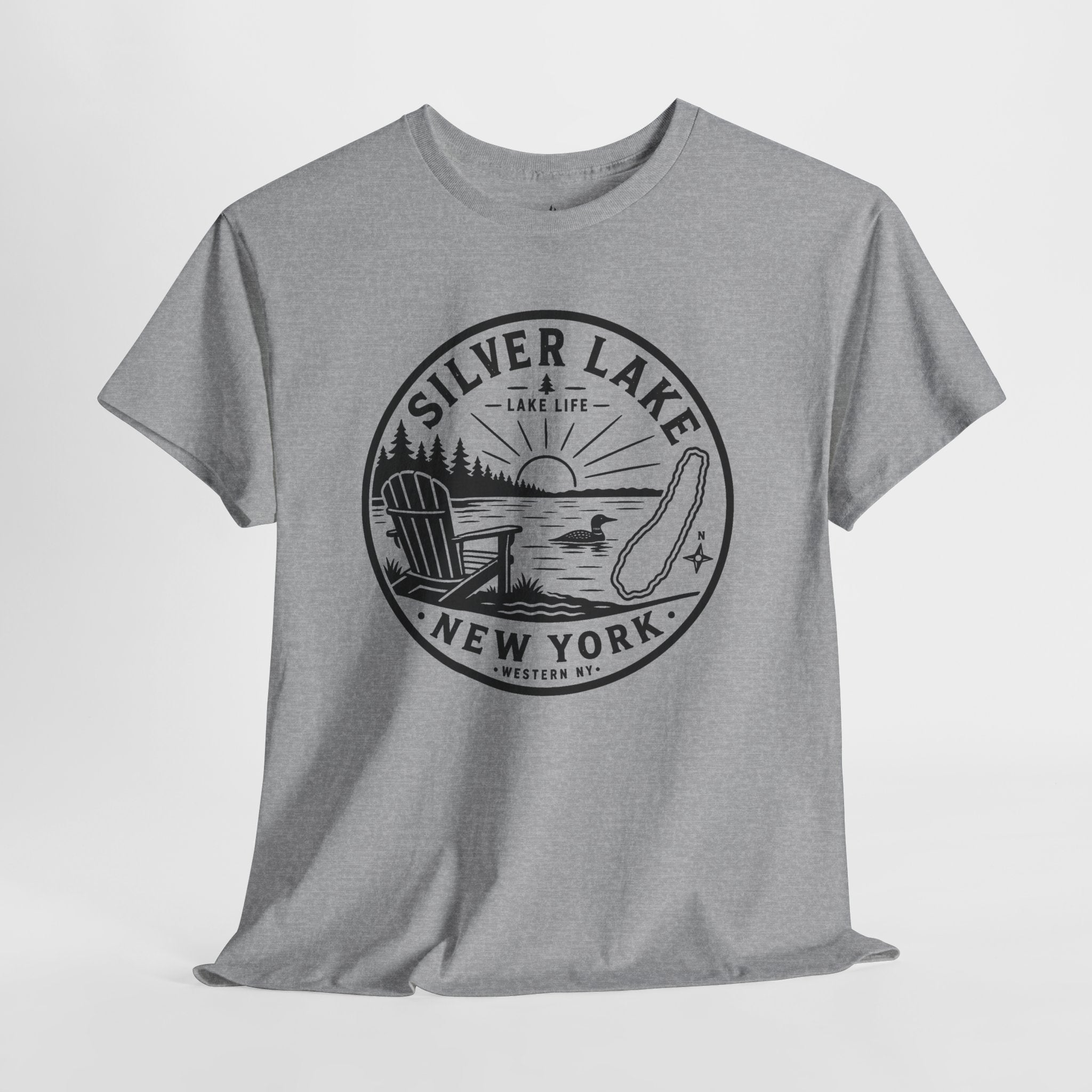Silver Lake New York Lake Life T-Shirt