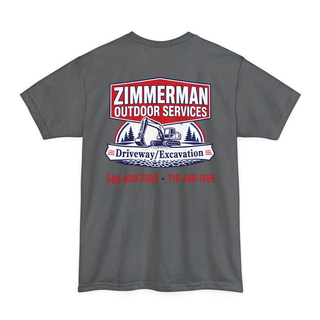 Zimmerman Outdoor Services T-Shirt – Driveway & Excavation Work Tee