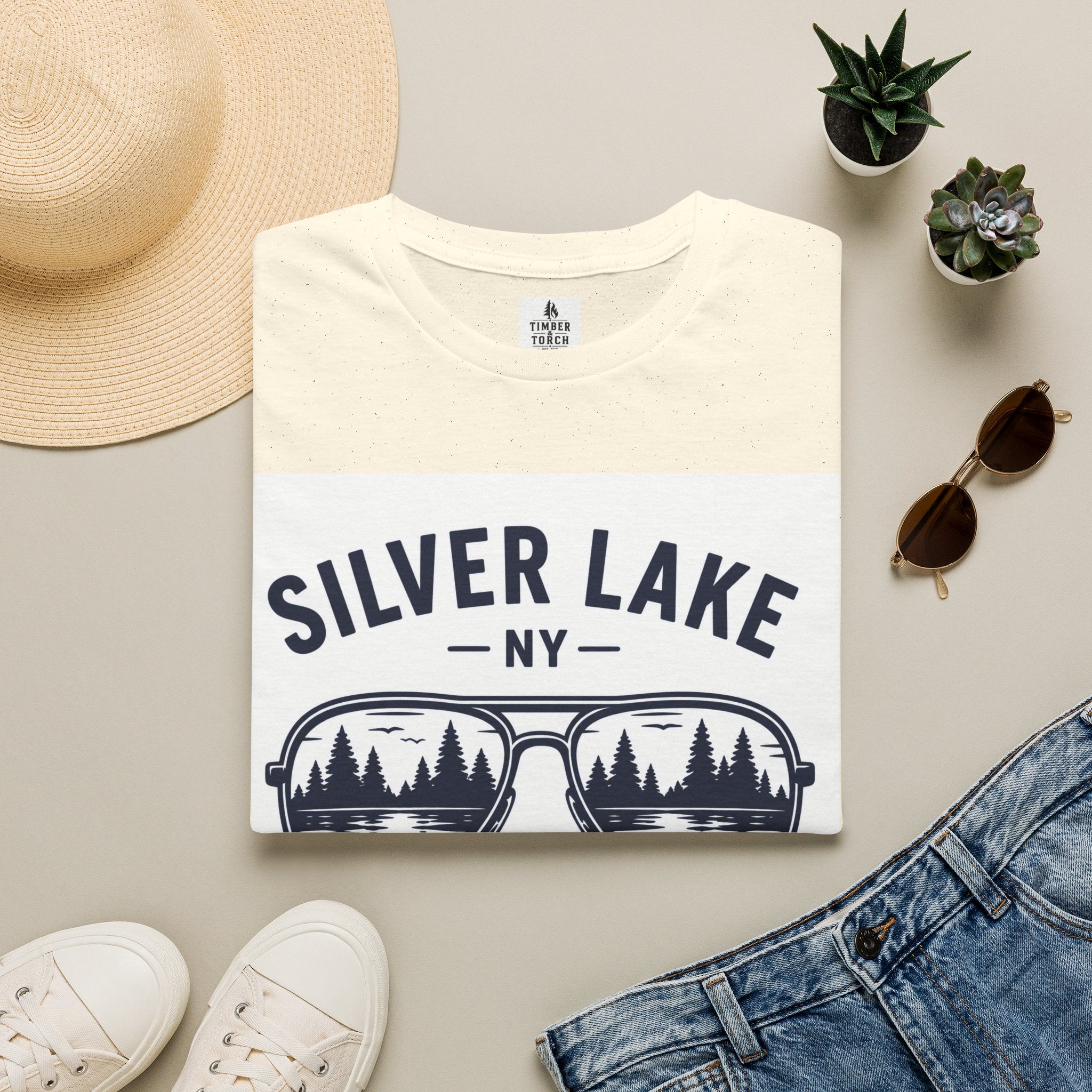 Lake Mode ON Silver Lake Softstyle T-Shirt