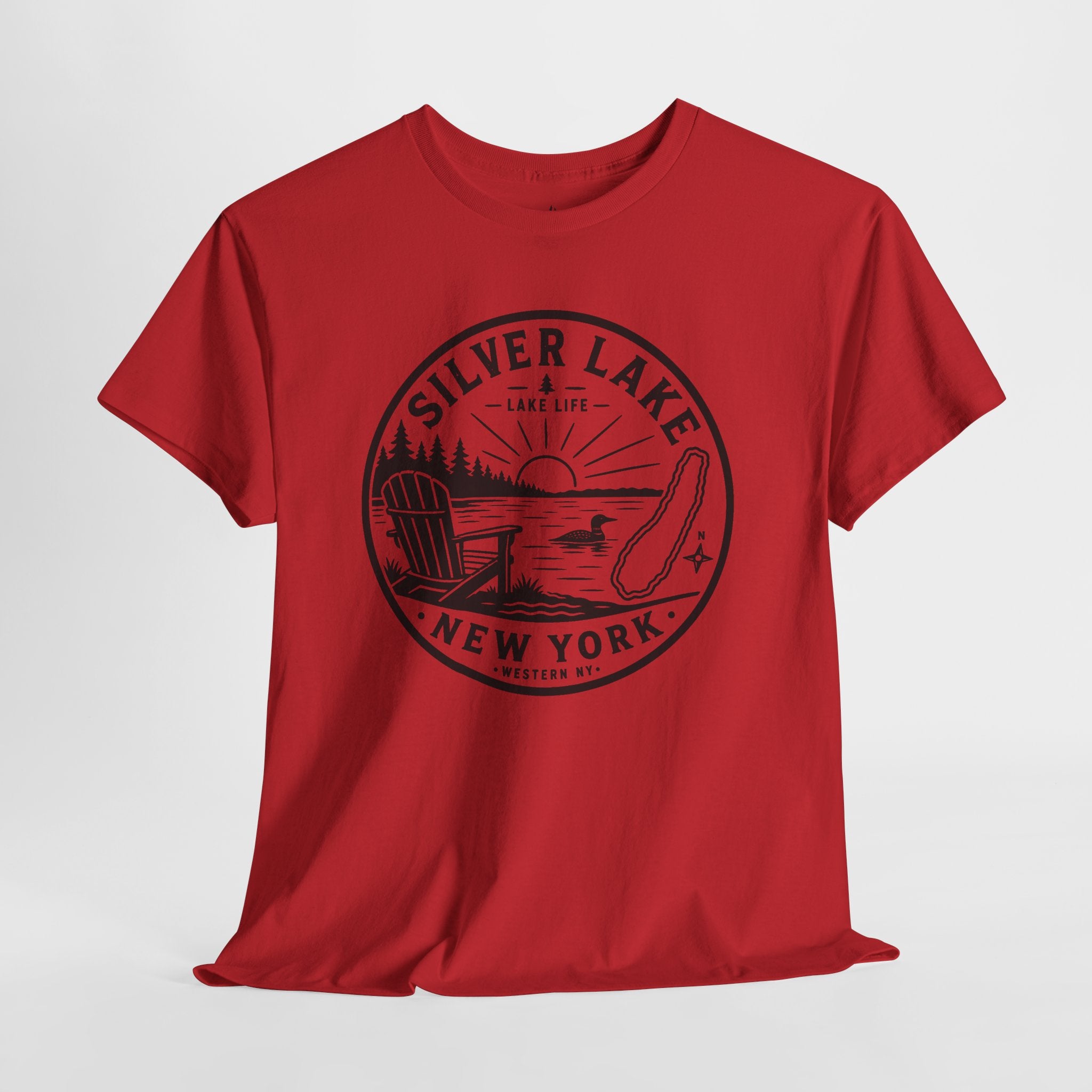 Silver Lake New York Lake Life T-Shirt