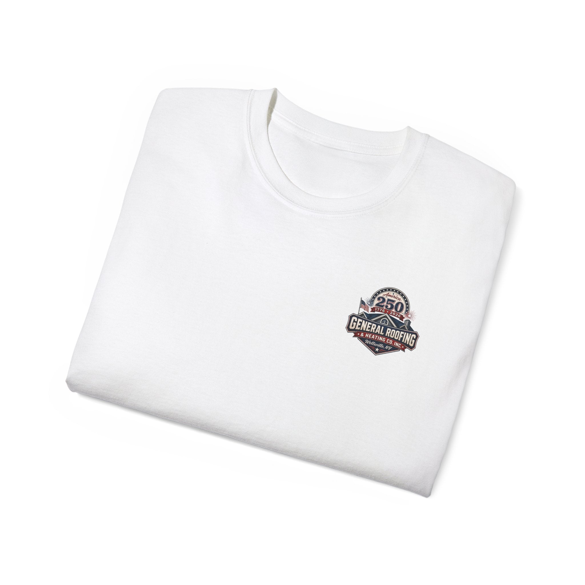 "General Roofing" Patriotic Logo T‑Shirt