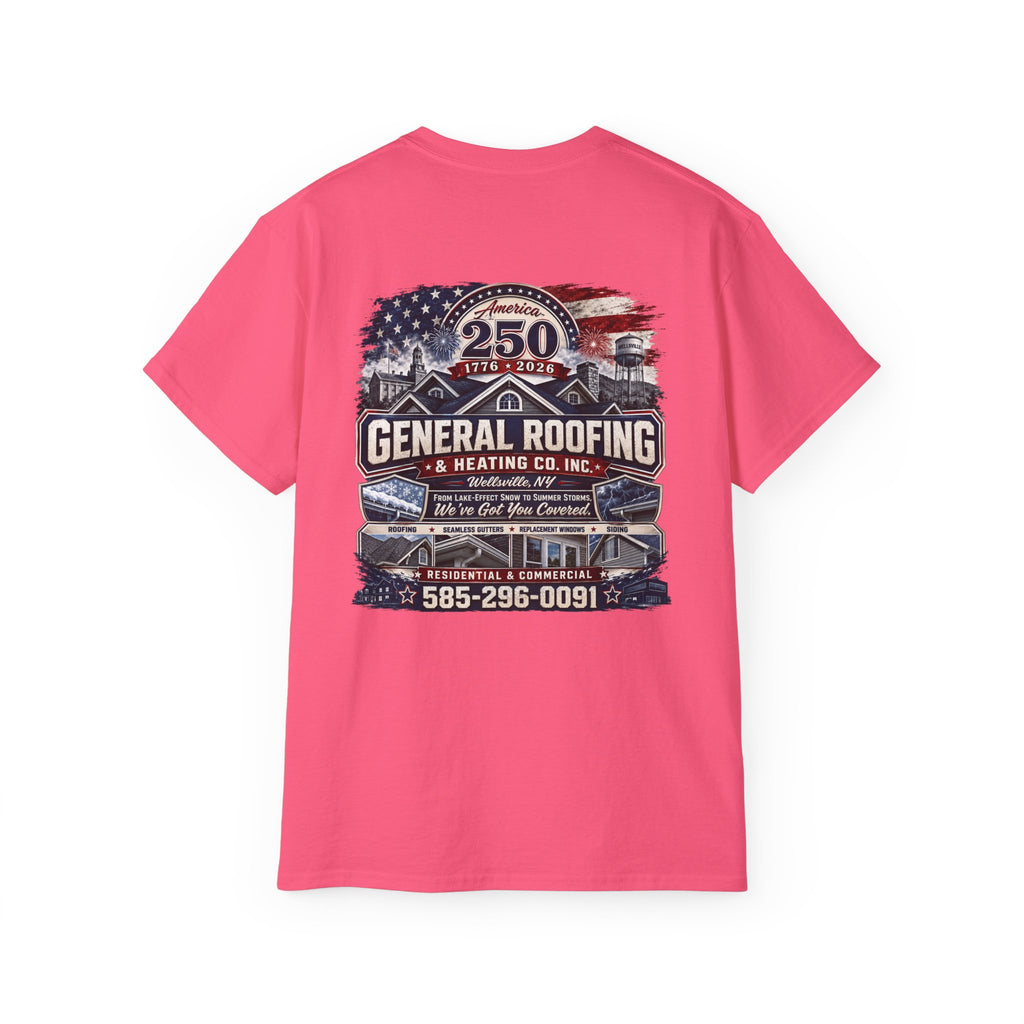 "General Roofing" Patriotic Logo T‑Shirt