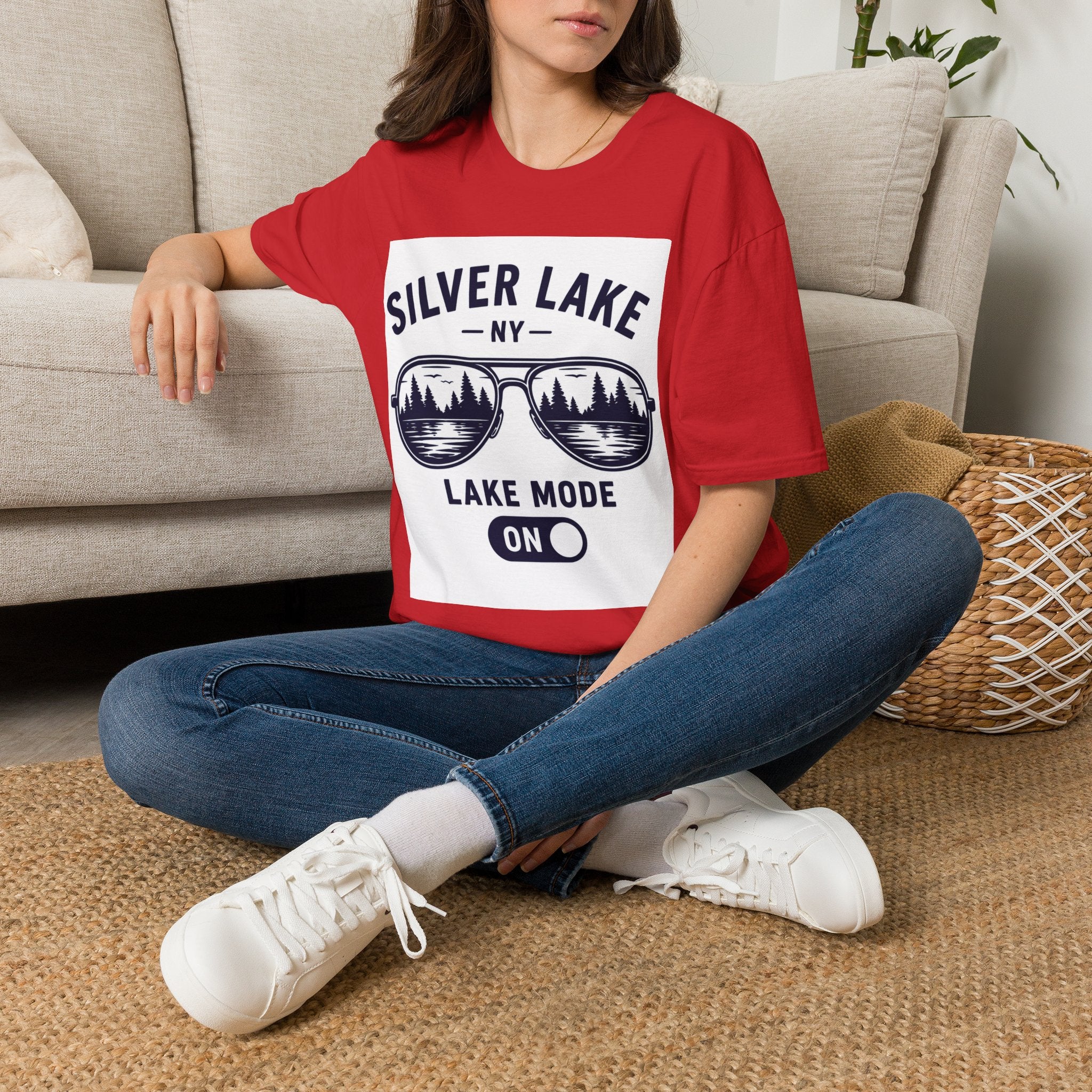 Lake Mode ON Silver Lake Softstyle T-Shirt