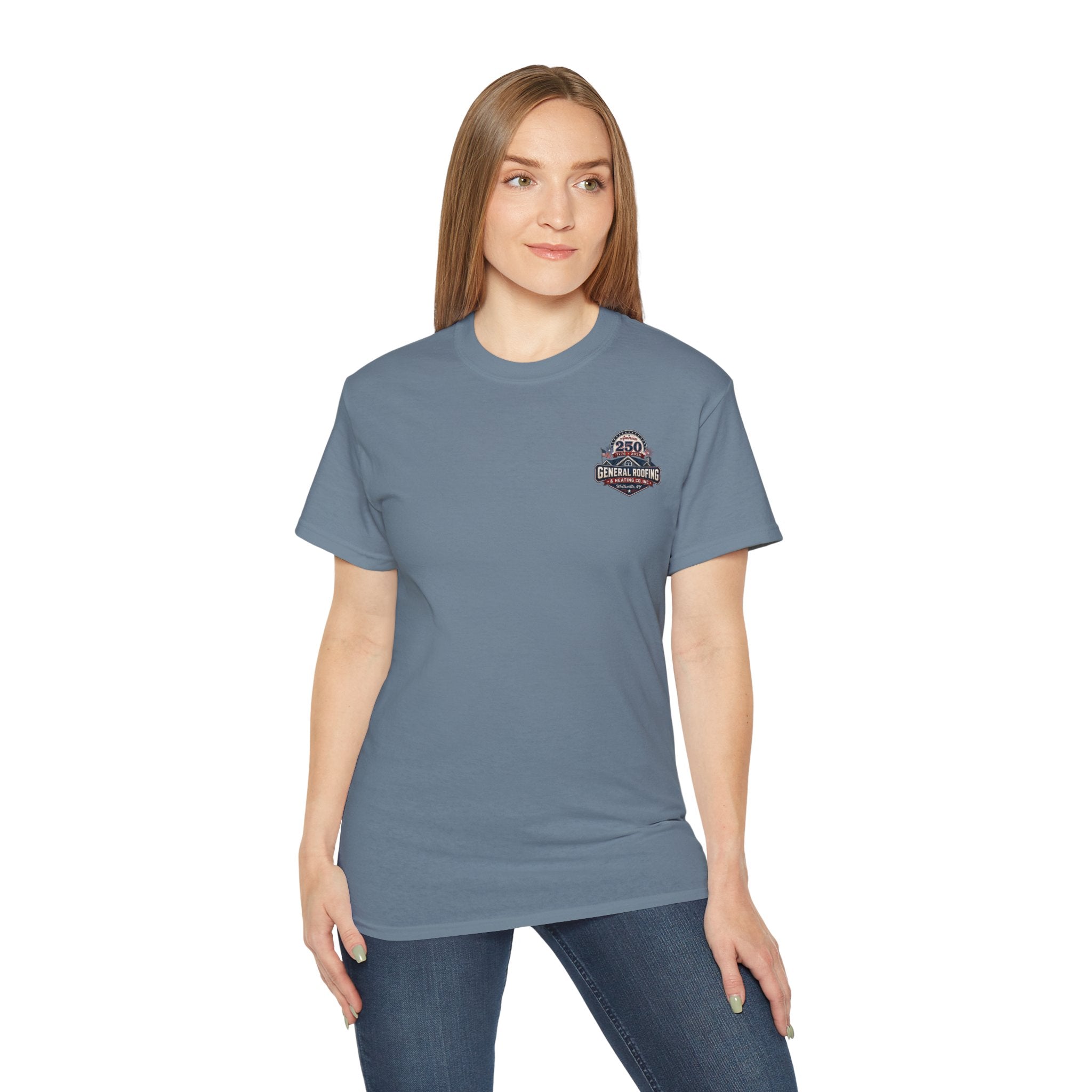 "General Roofing" Patriotic Logo T‑Shirt