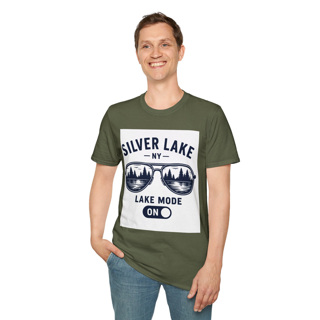 Lake Mode ON Silver Lake Softstyle T-Shirt