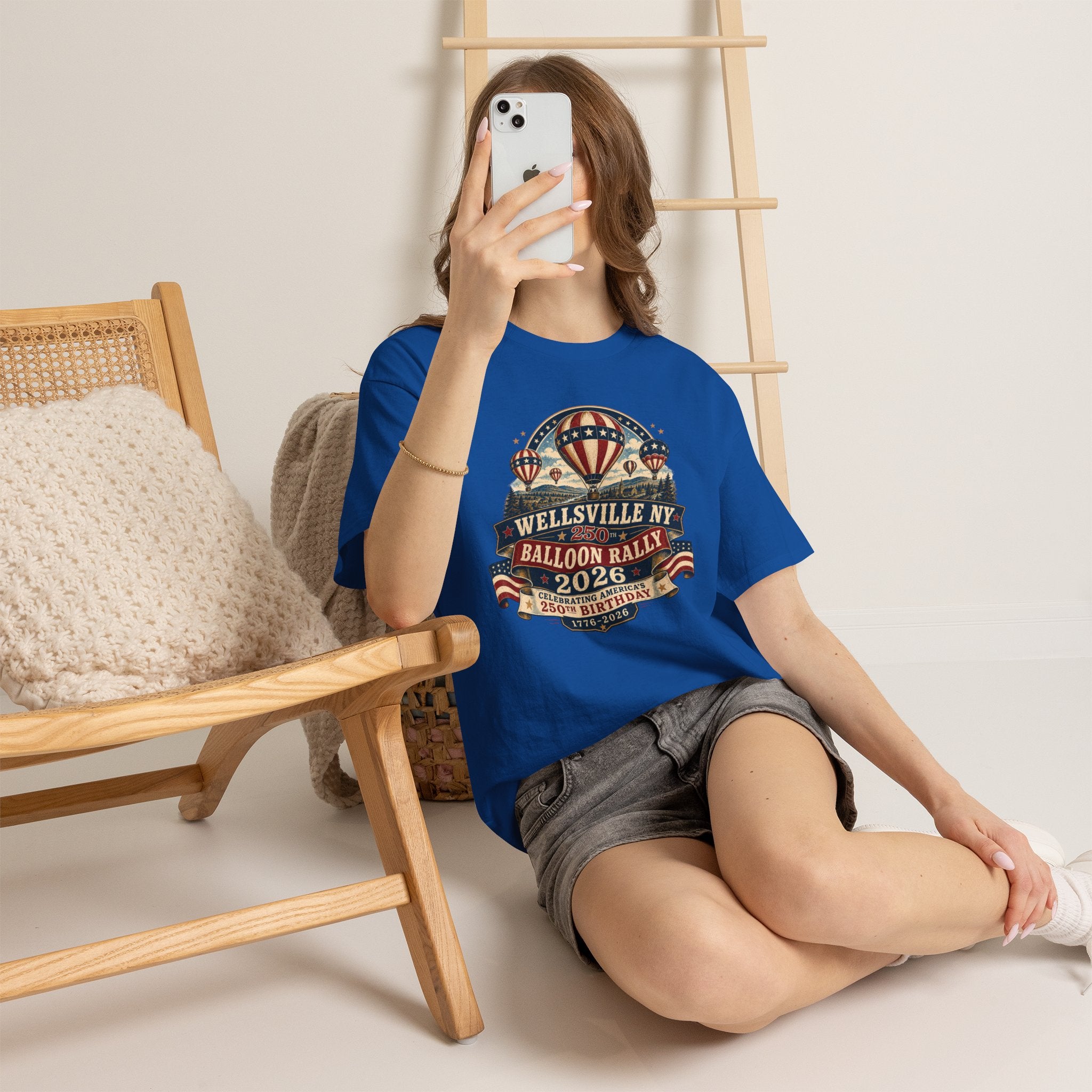 Balloon Rally T‑Shirt - Wellsville NY 2026 Hot Air Balloon Rally Vintage Festival Tee
