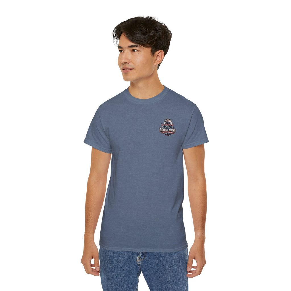 "General Roofing" Patriotic Logo T‑Shirt