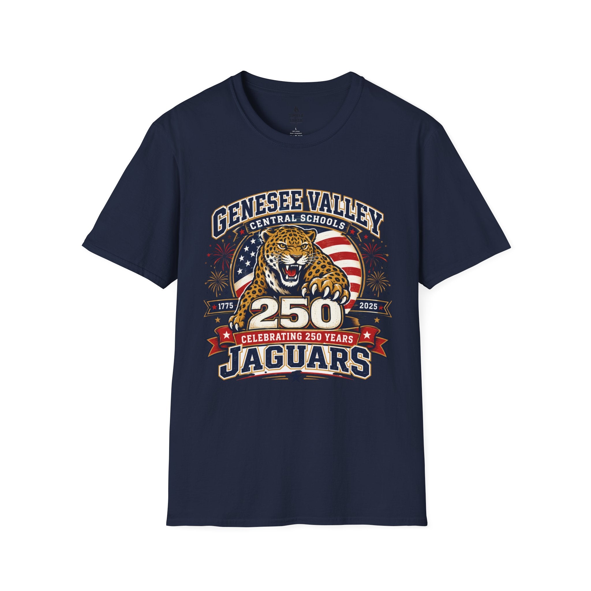 Genesee Valley Jaguars 250th Anniversary T-Shirt